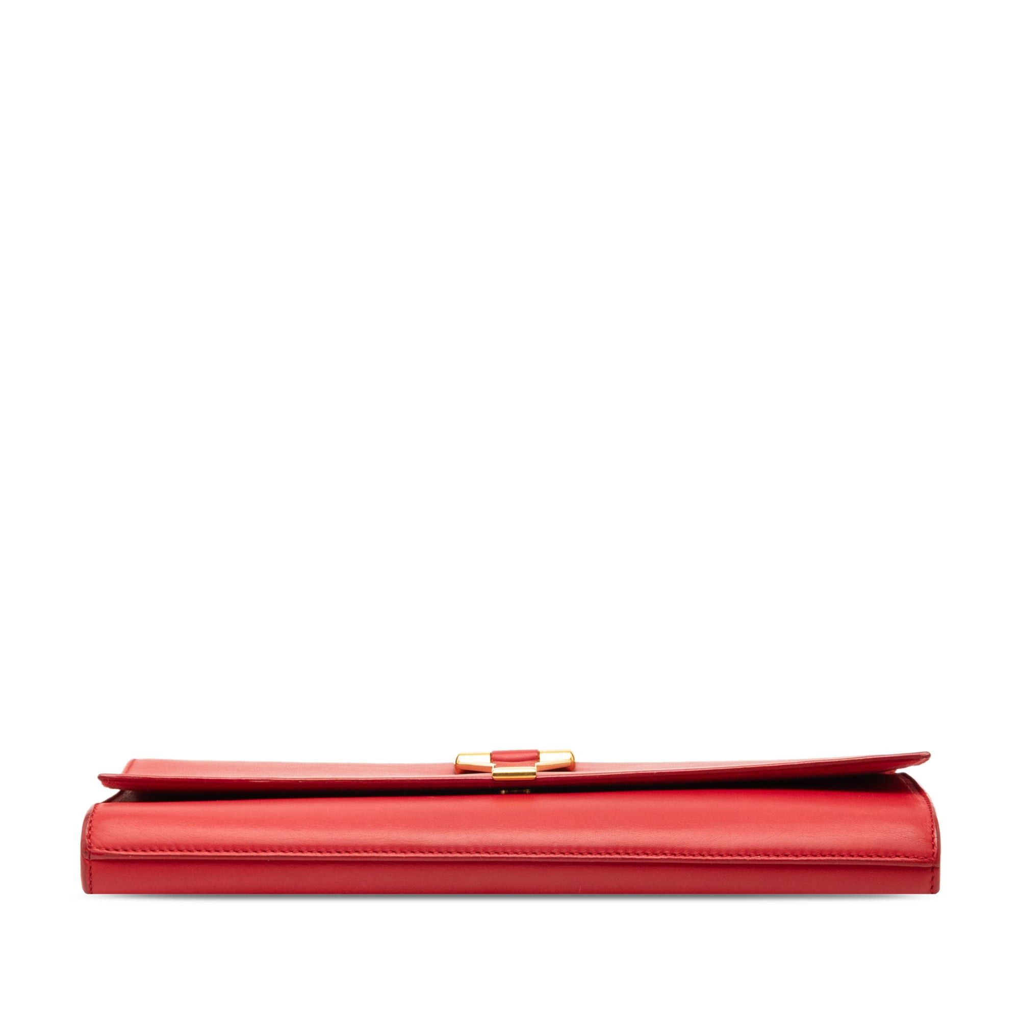 Leather Chyc Ligne Clutch
