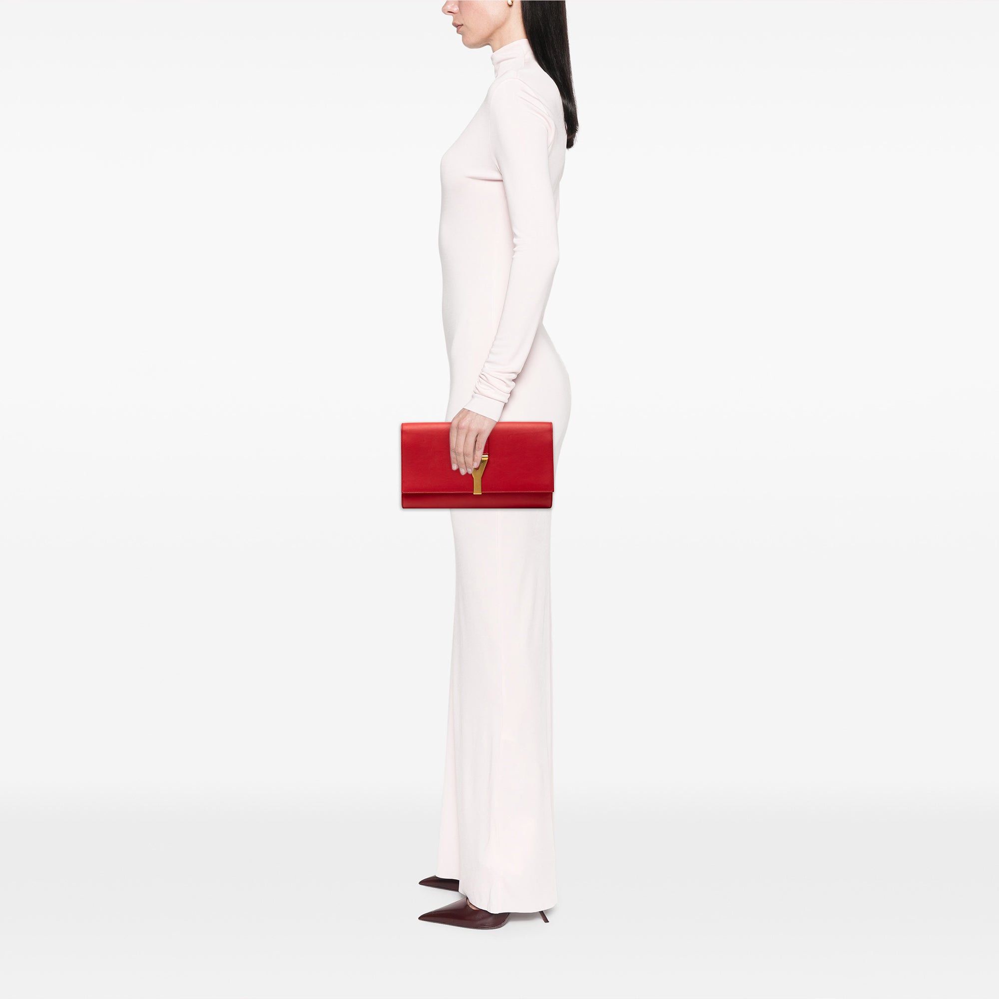 Leather Chyc Ligne Clutch