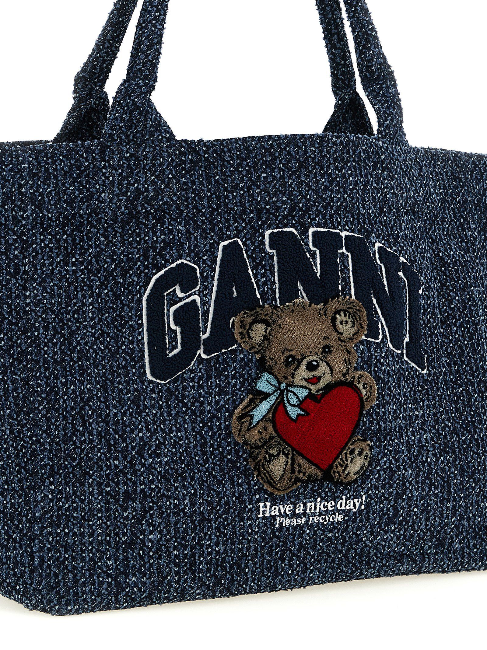 Ganni Medium 'Bear' Shopping Bag Size ONE SIZE - 3 Thumbnail