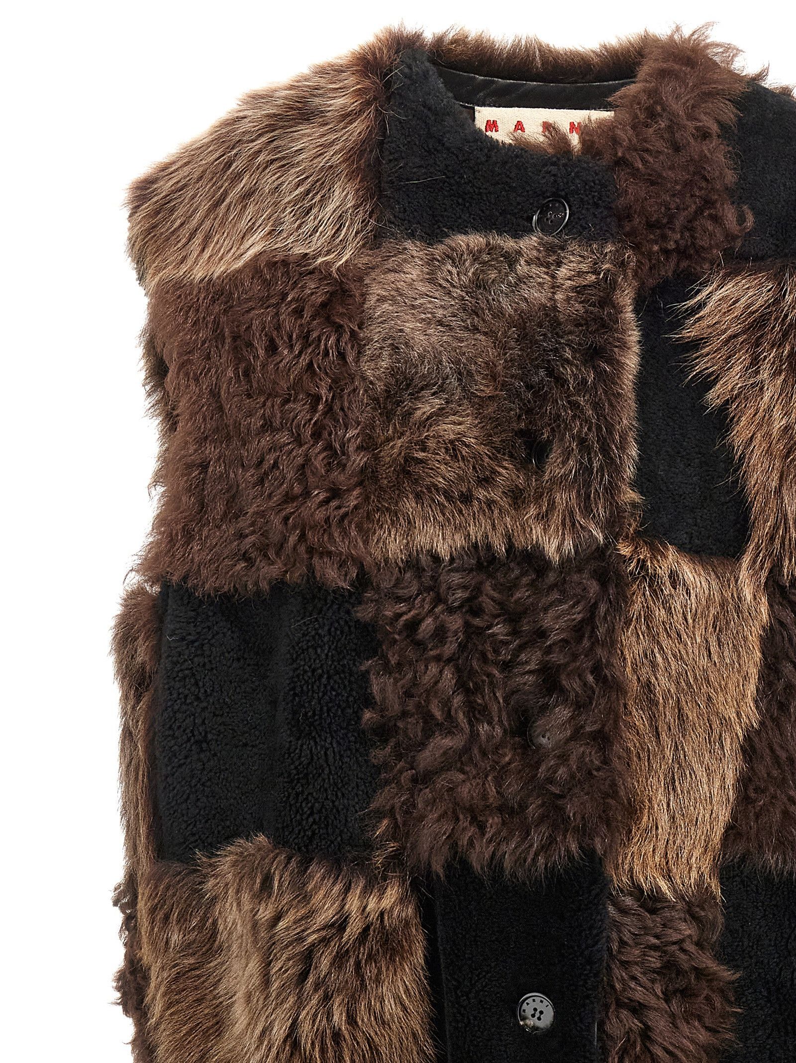 Marni Long Shearling Vest Size S / US 4 / IT 40 - 3 Thumbnail