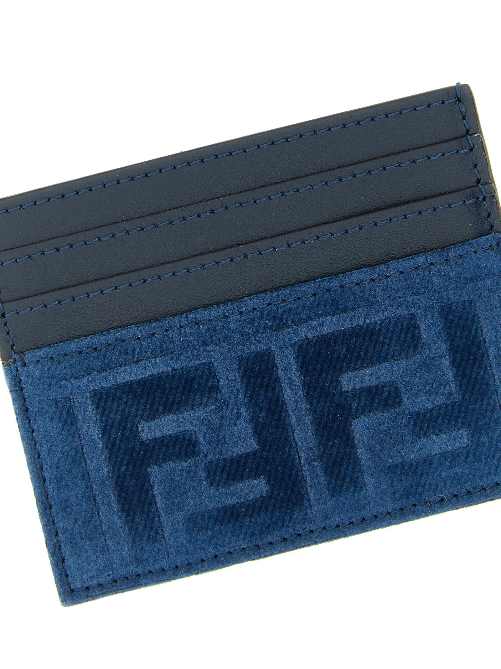 Fendi Ff Denim Card Holder Size ONE SIZE - 3 Thumbnail