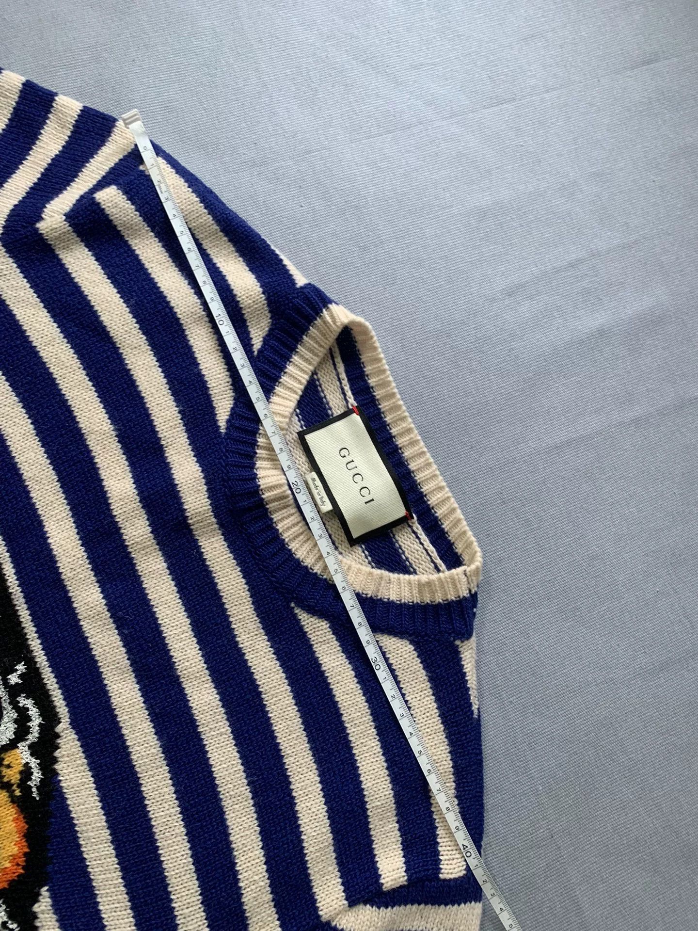 Gucci Gucci Tiger Head Embroidered Wool Sweater Size US S / EU 44-46 / 1 - 6 Thumbnail