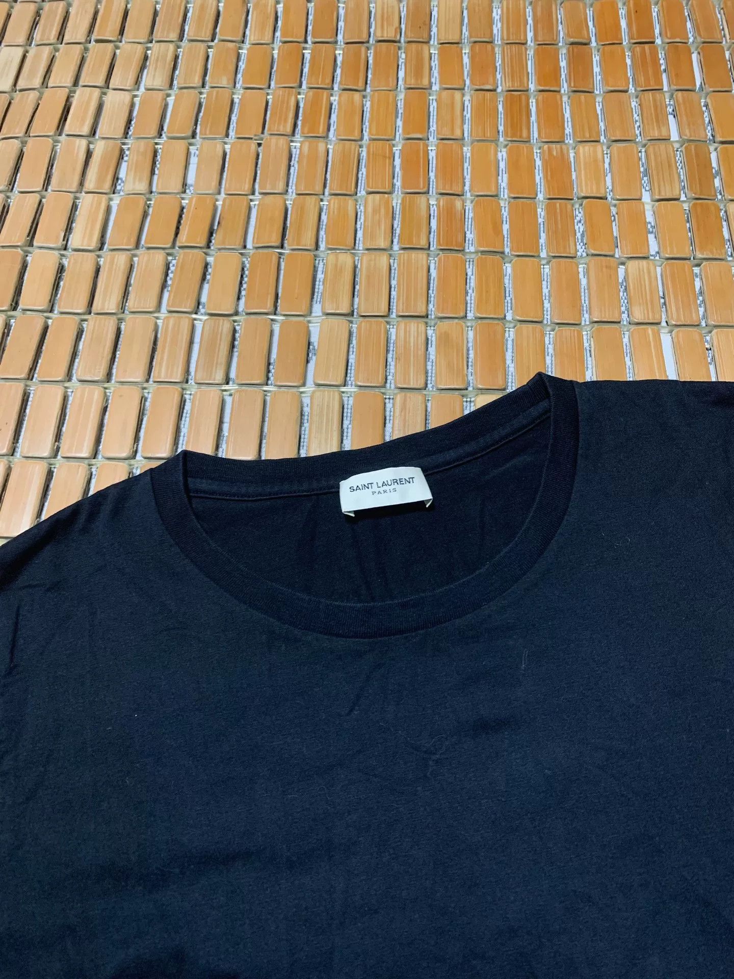 Saint Laurent Paris Saint Laurent Logo Print Short Sleeve Size US S / EU 44-46 / 1 - 2 Thumbnail
