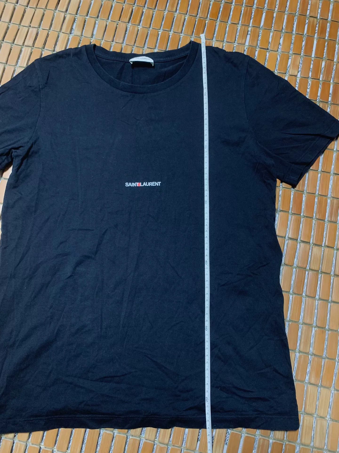 Saint Laurent Paris Saint Laurent Logo Print Short Sleeve Size US S / EU 44-46 / 1 - 7 Thumbnail