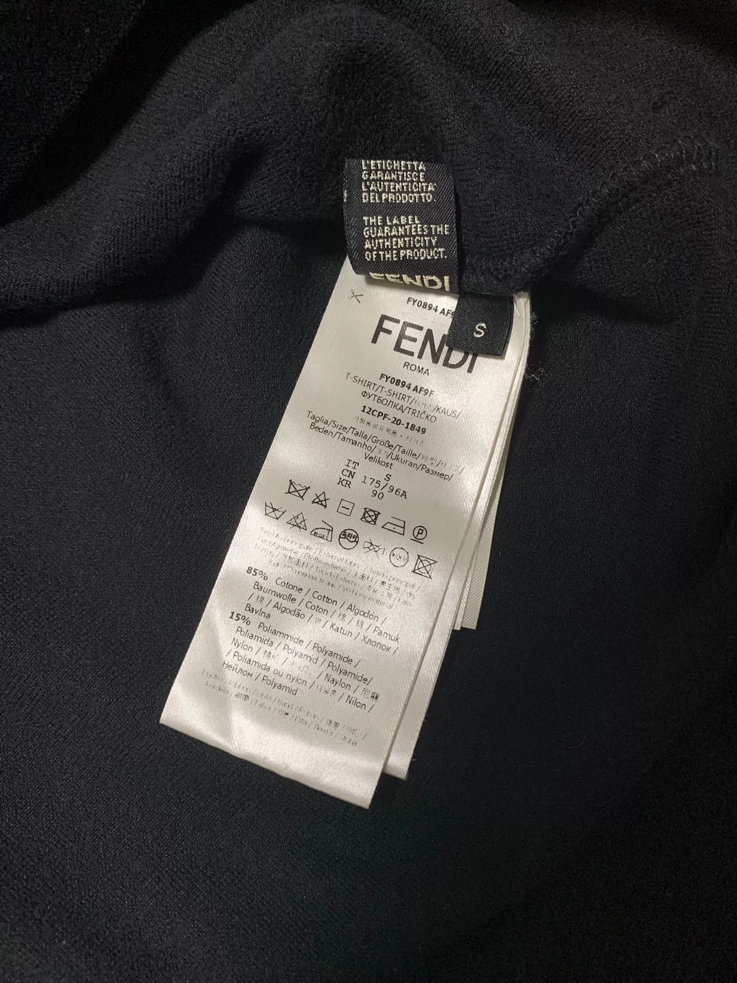 Fendi Fendi 2021 Limited Velvet Short Sleeve Size US S / EU 44-46 / 1 - 4 Thumbnail