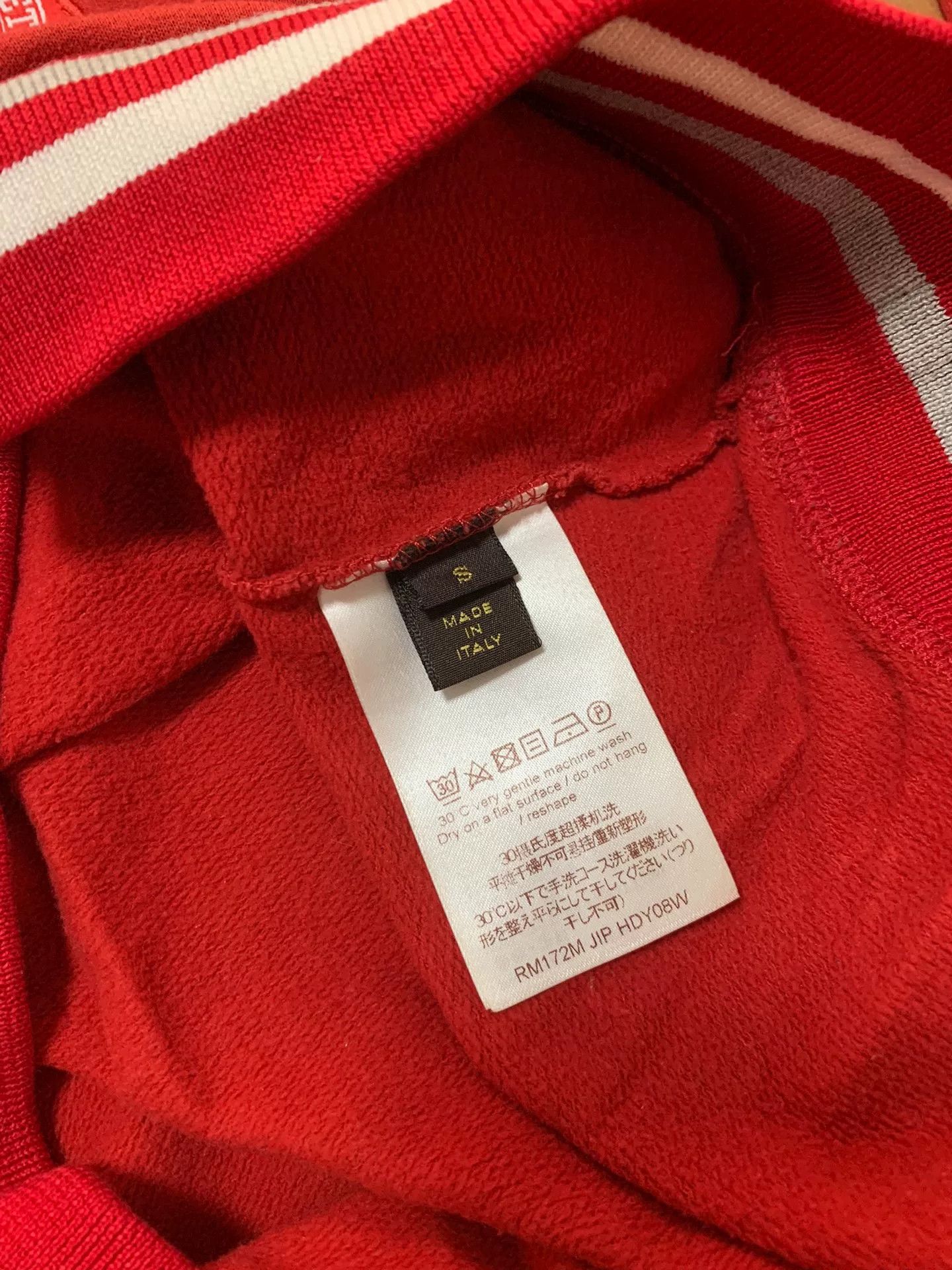 Louis Vuitton Louis Vuitton Red Pullover Sweatshirt Size US S / EU 44-46 / 1 - 5 Thumbnail