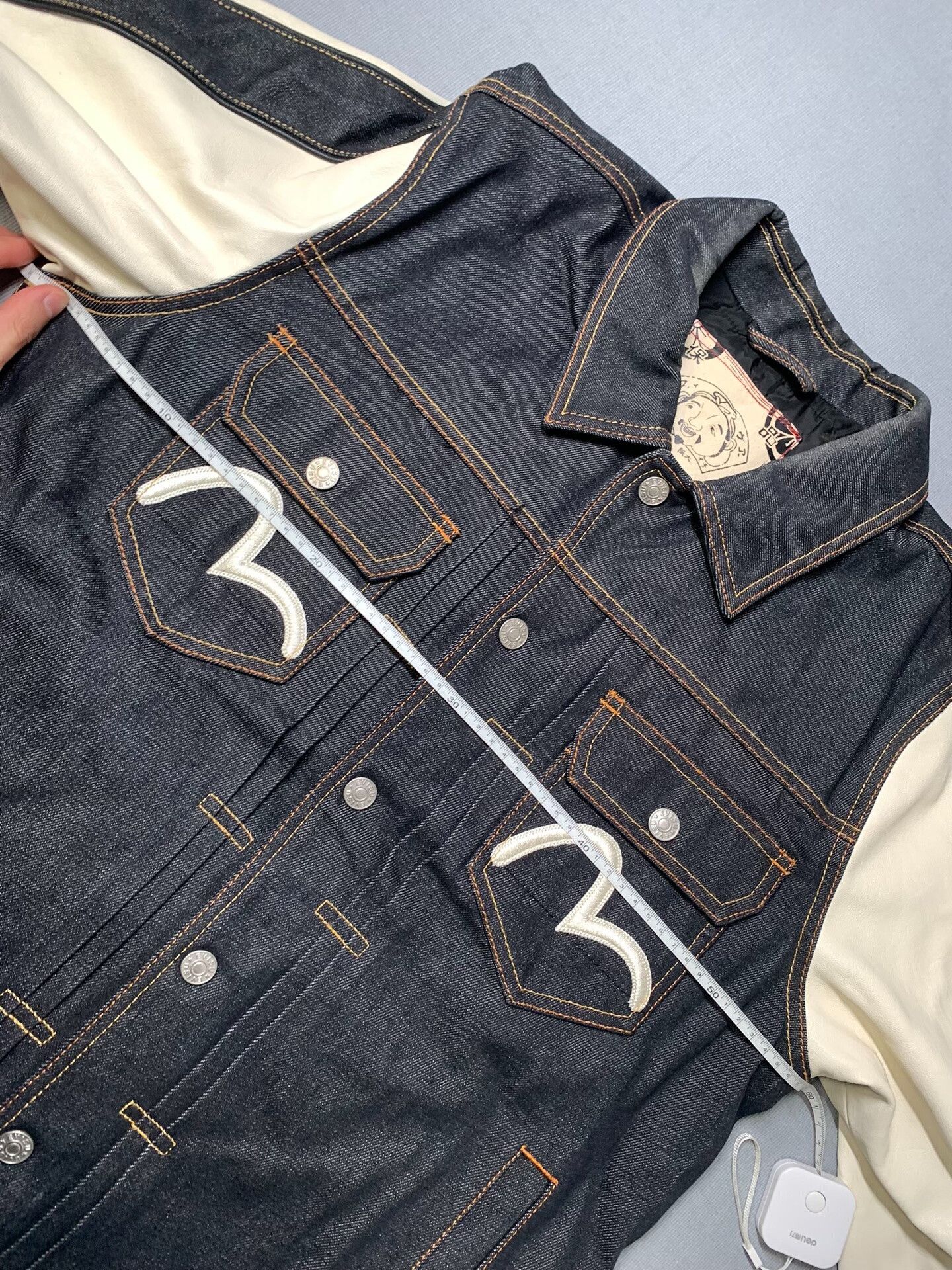 Evisu Evisu Denim Baseball Coach Jacket Size US L / EU 52-54 / 3 - 8 Thumbnail