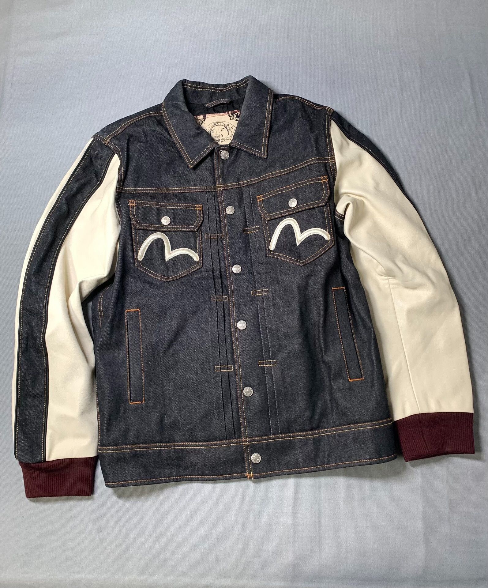 Evisu Evisu Denim Baseball Coach Jacket Size US L / EU 52-54 / 3 - 2 Thumbnail