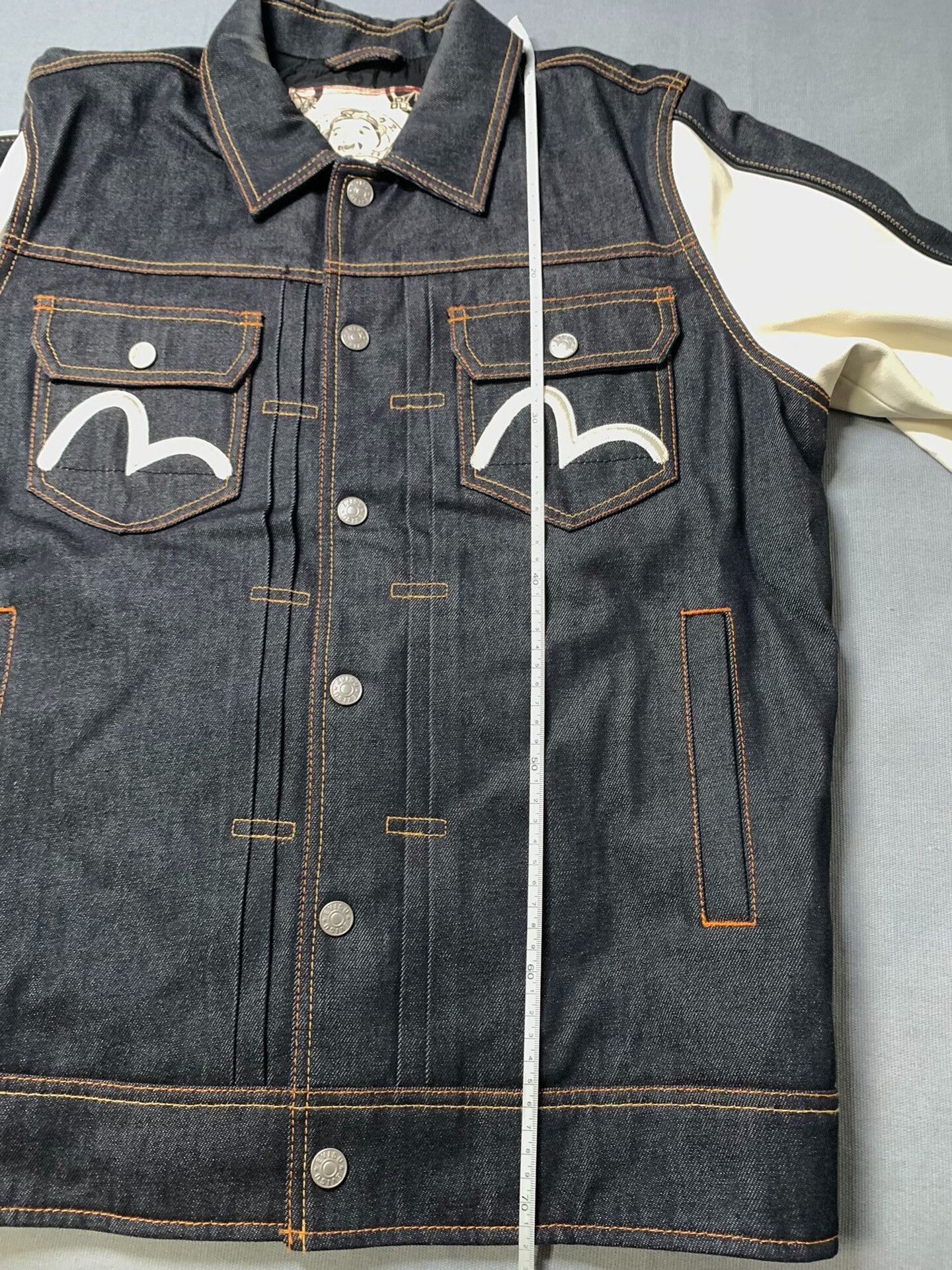 Evisu Evisu Denim Baseball Coach Jacket Size US L / EU 52-54 / 3 - 9 Thumbnail