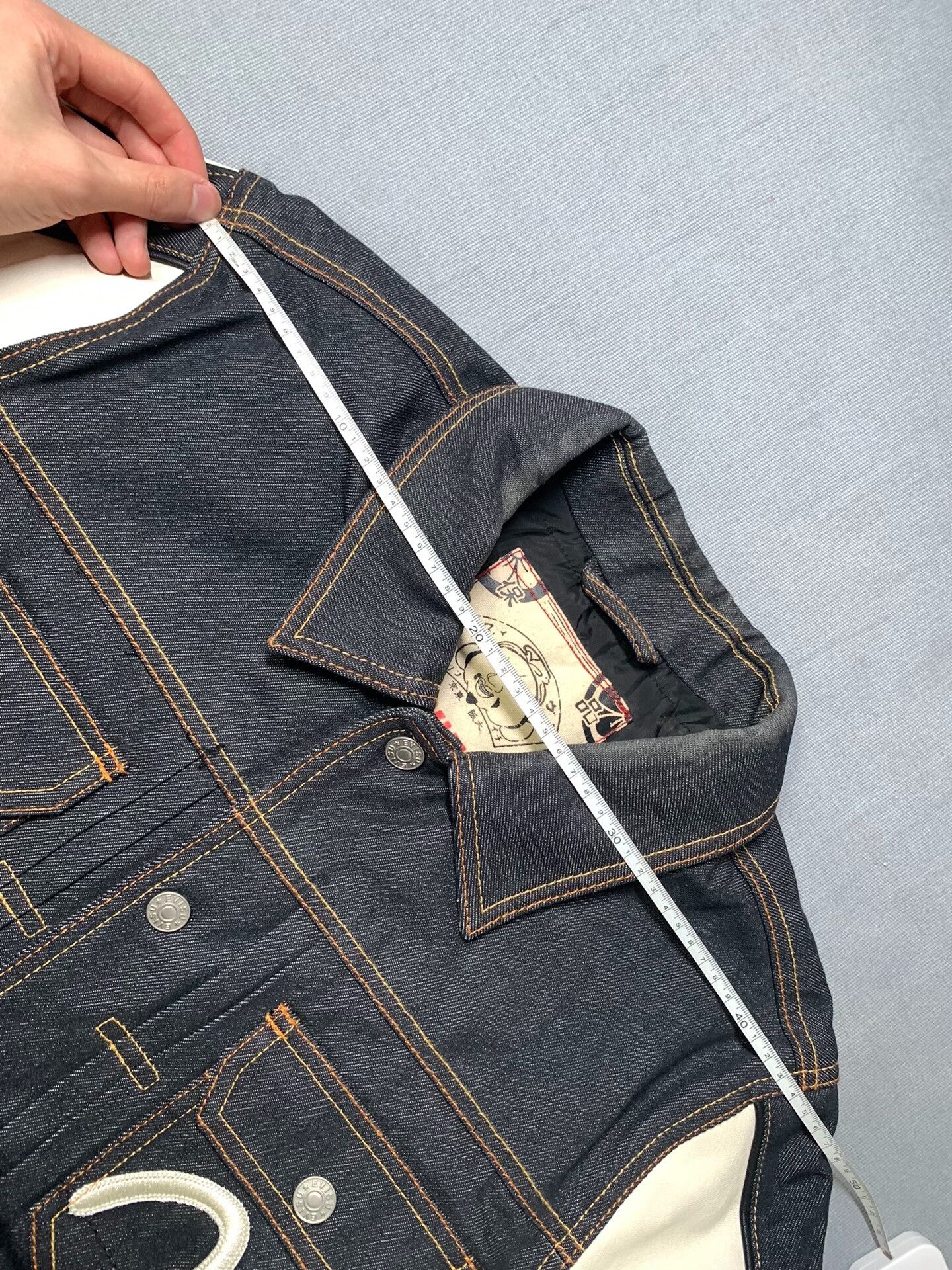 Evisu Evisu Denim Baseball Coach Jacket Size US L / EU 52-54 / 3 - 7 Thumbnail