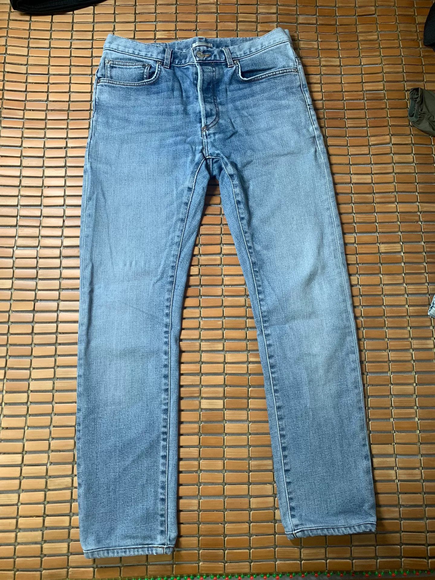 Dior Dior Leather Patch Jeans Size 29" - 2 Thumbnail