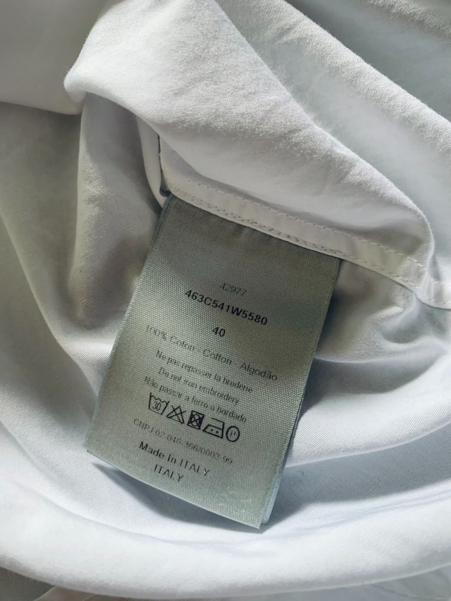 Dior Dior Slogan Embroidery White Shirt Size US XXS / EU 40 - 7 Thumbnail