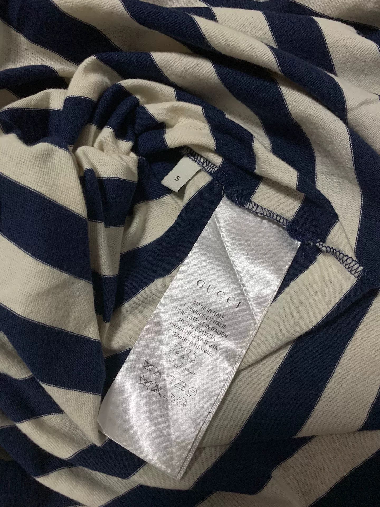 Gucci Gucci Striped Heart Embroidered Tee Size S / US 4 / IT 40 - 4 Thumbnail