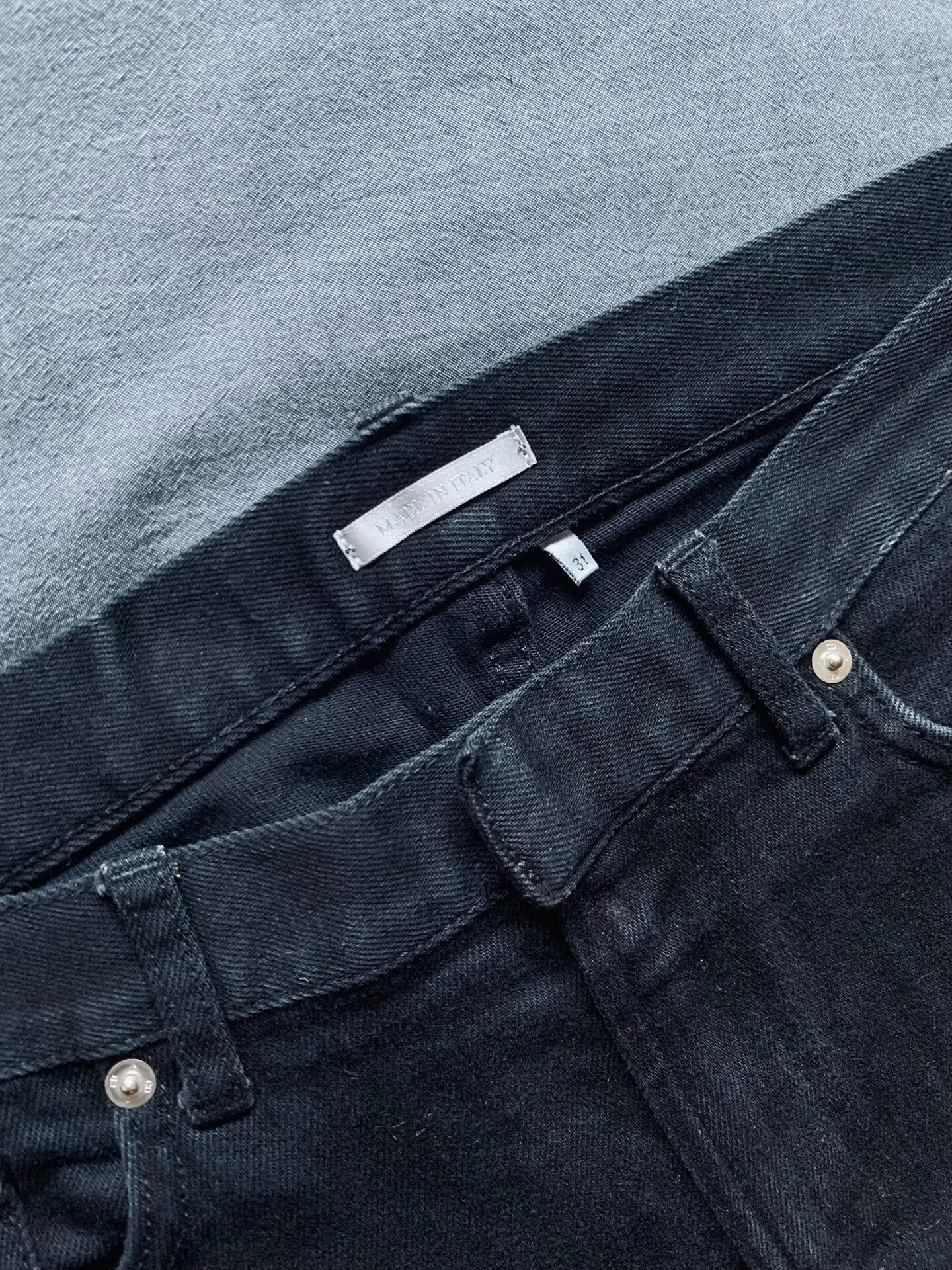 Dior Dior Logo Leather Patch Washed Jeans Size US 31 - 4 Thumbnail