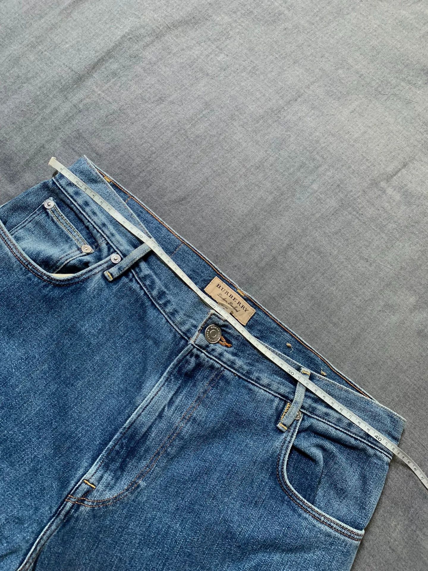 Burberry Burberry Horse Print Wide-Leg Jeans Size 31" - 6 Thumbnail