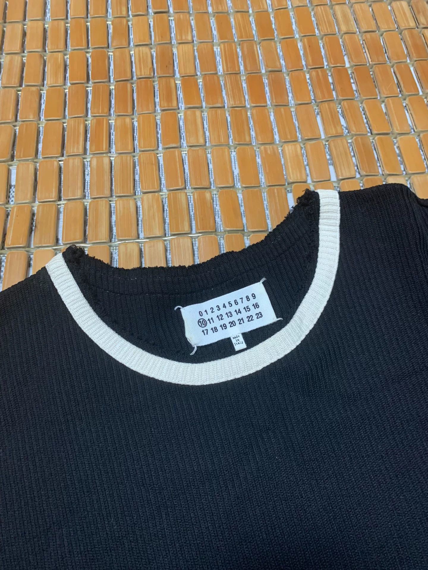 Maison Margiela Maison Margiela Cotton Striped Short-Sleeve Top Size US M / EU 48-50 / 2 - 2 Thumbnail
