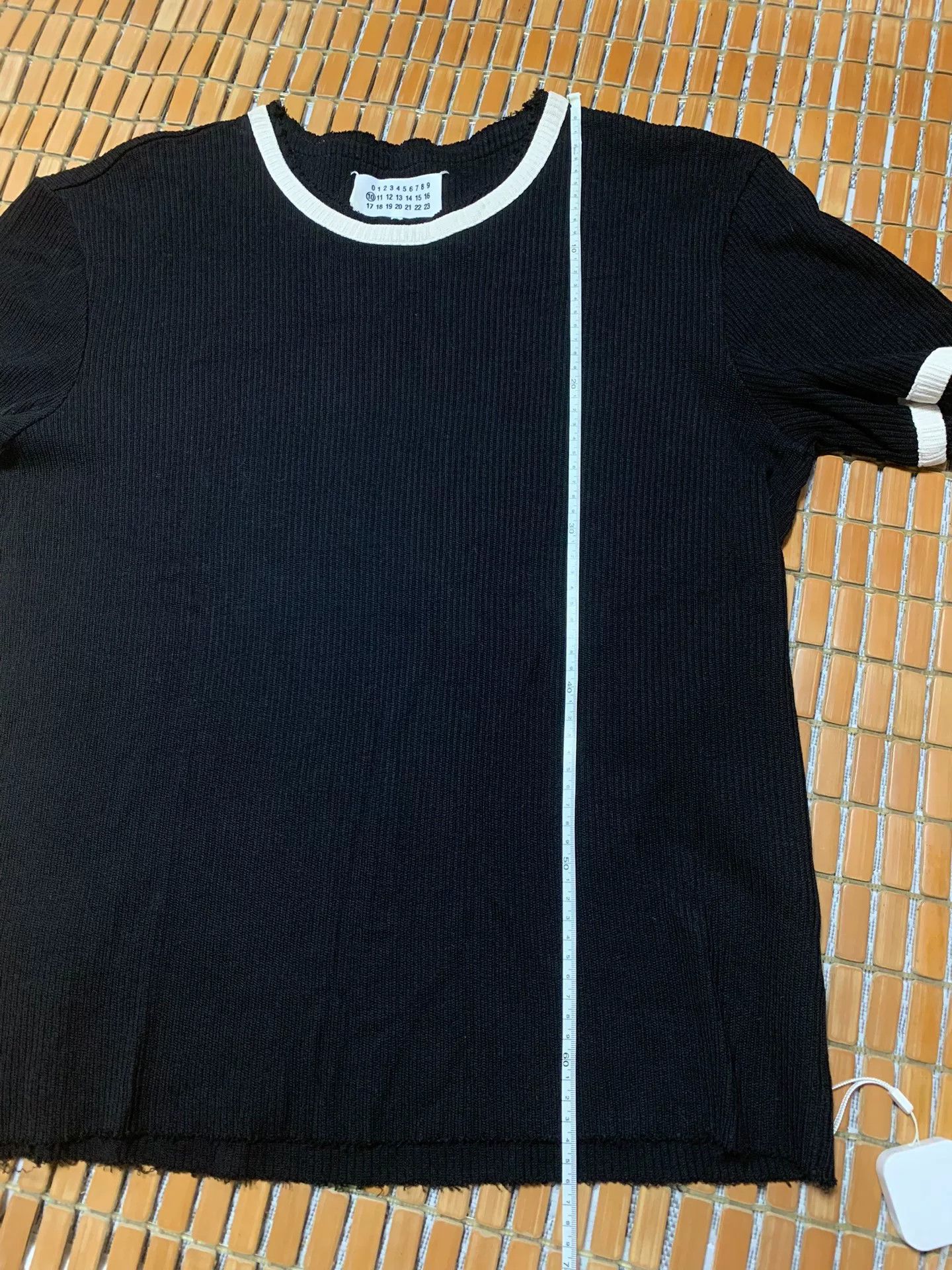 Maison Margiela Maison Margiela Cotton Striped Short-Sleeve Top Size US M / EU 48-50 / 2 - 7 Thumbnail