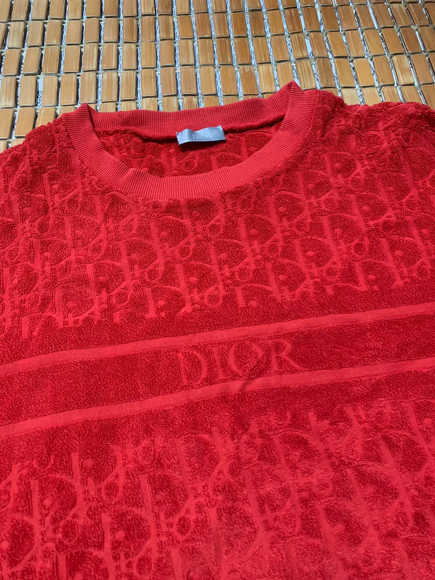 Dior Dior Terry Cloth All-Over Pattern Short-Sleeve Size US L / EU 52-54 / 3 - 3 Thumbnail