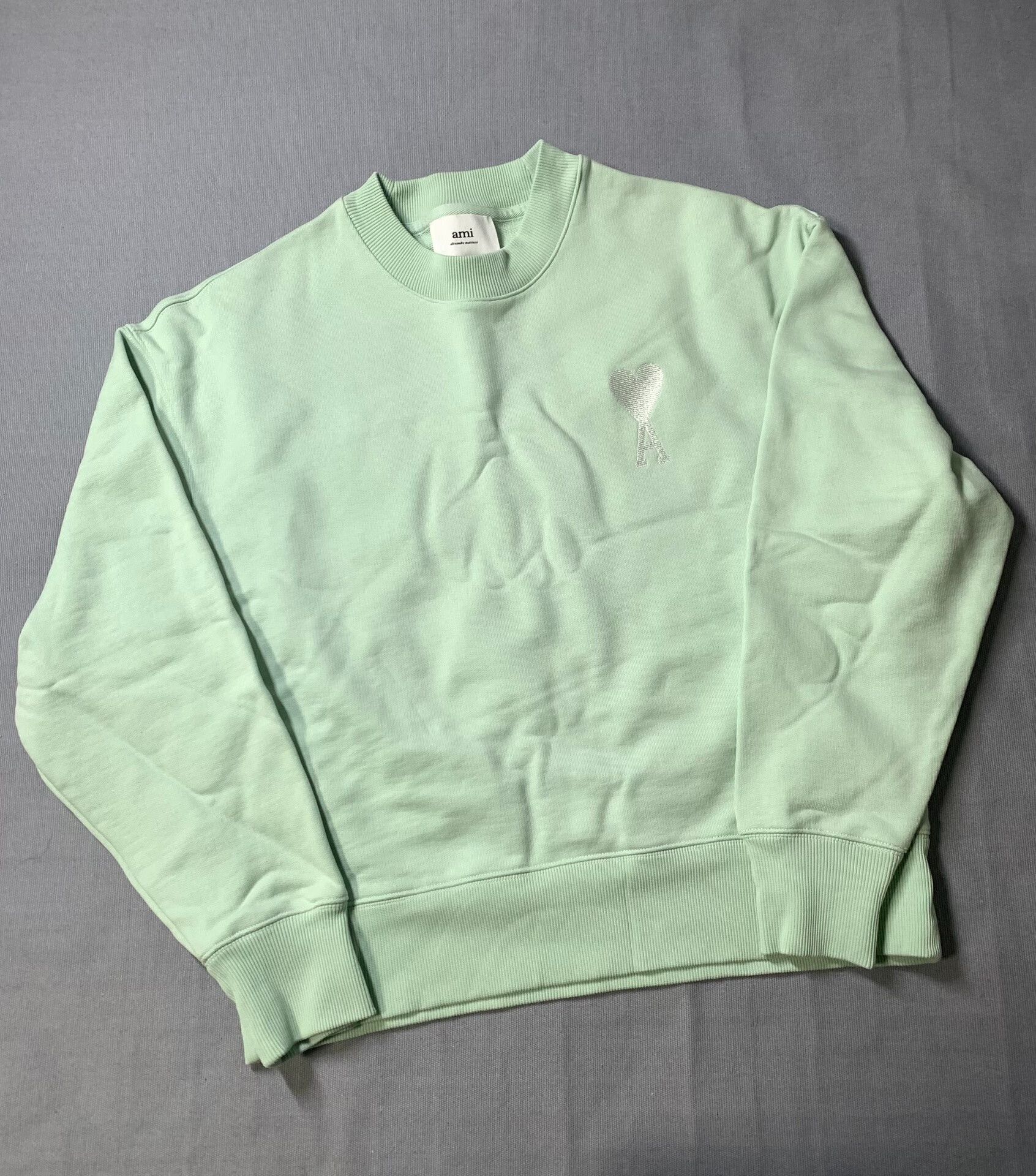 AMI Ami Paris Embroidered Heart Sweatshirt Size M / US 6-8 / IT 42-44 - 2 Thumbnail