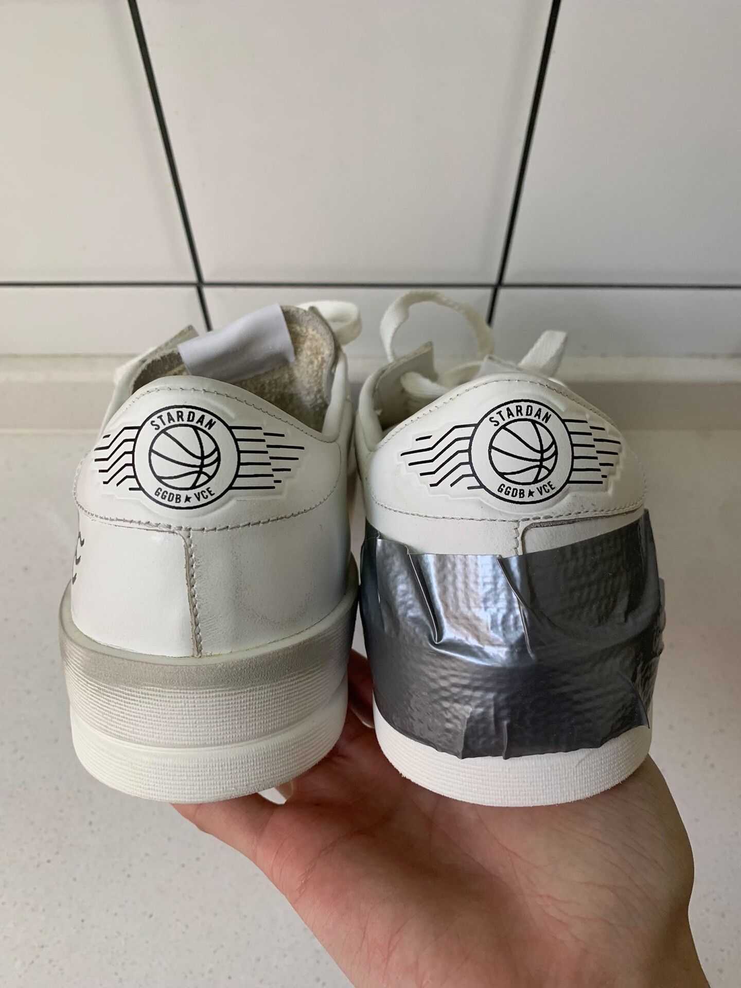 Golden Goose Golden Goose GGDB Low-Top Distressed Tape Sneakers Size US 8 / EU 41 - 5 Thumbnail