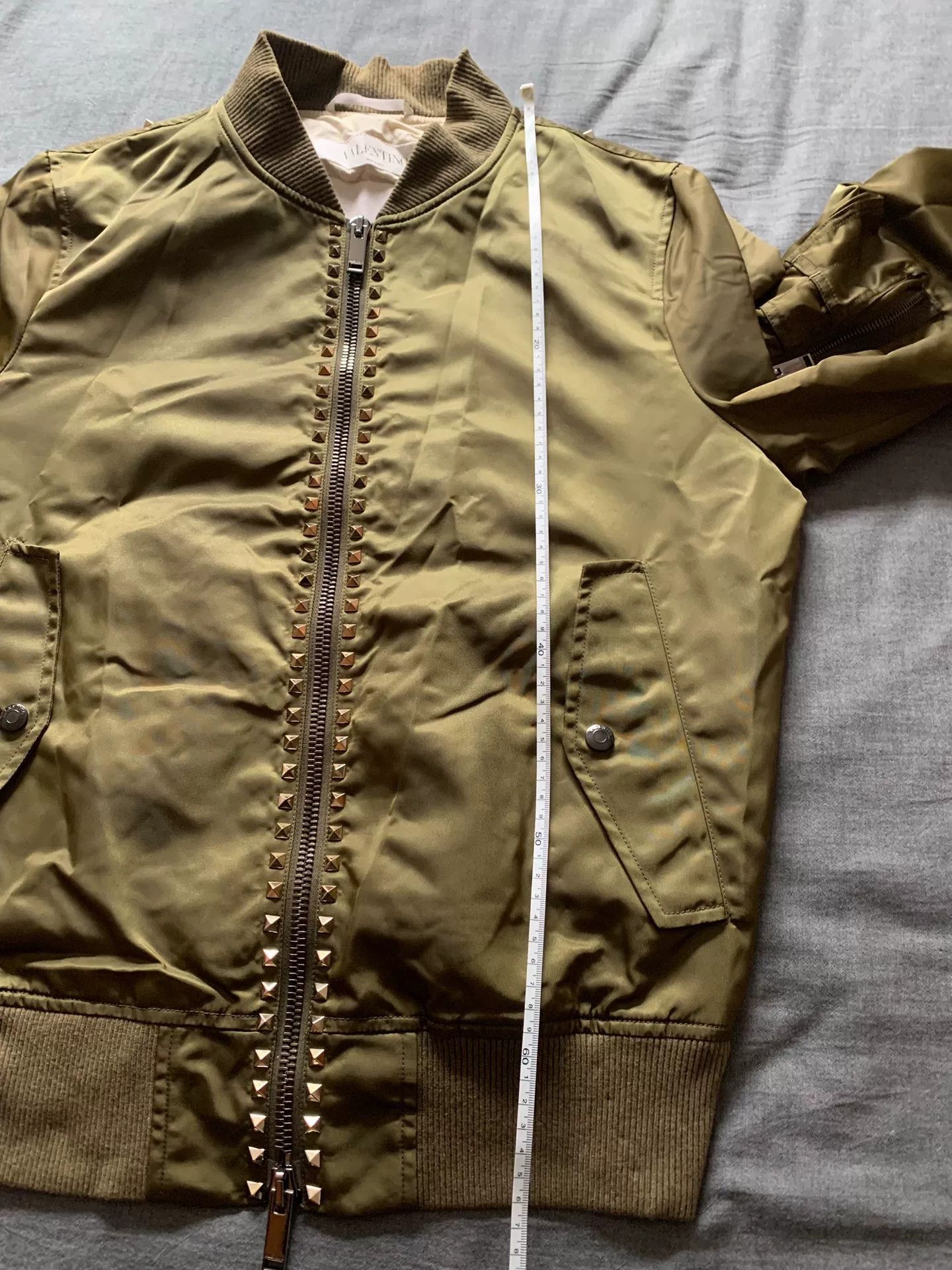 Valentino Valentino Rivet MA1 Bomber Jacket Size US M / EU 48-50 / 2 - 9 Thumbnail
