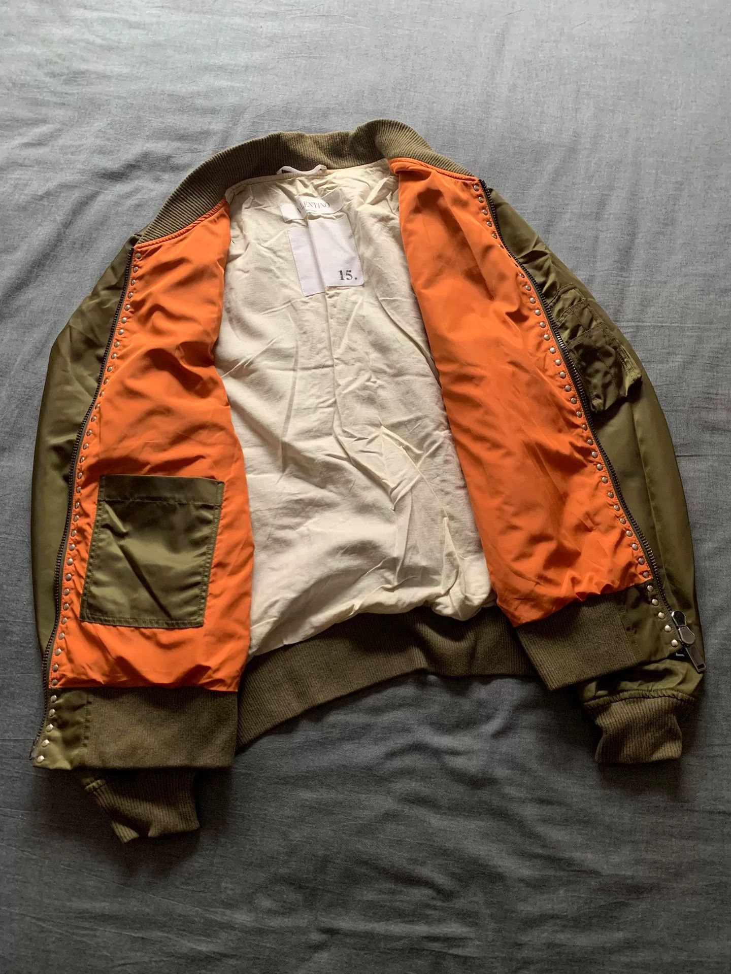 Valentino Valentino Rivet MA1 Bomber Jacket Size US M / EU 48-50 / 2 - 3 Thumbnail