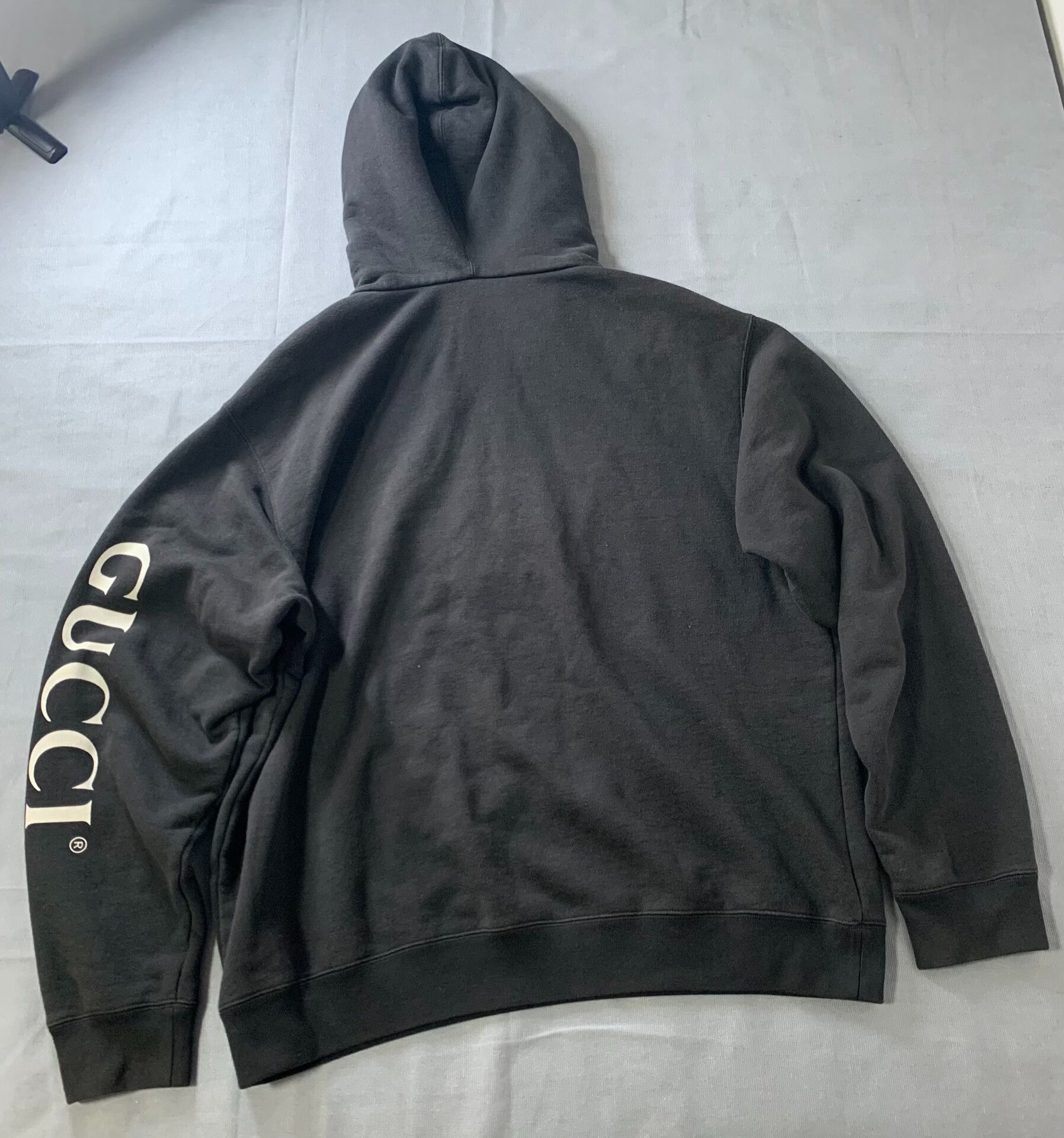 Gucci Gucci Washed Half-Zip Printed Hoodie Size US L / EU 52-54 / 3 - 2 Thumbnail