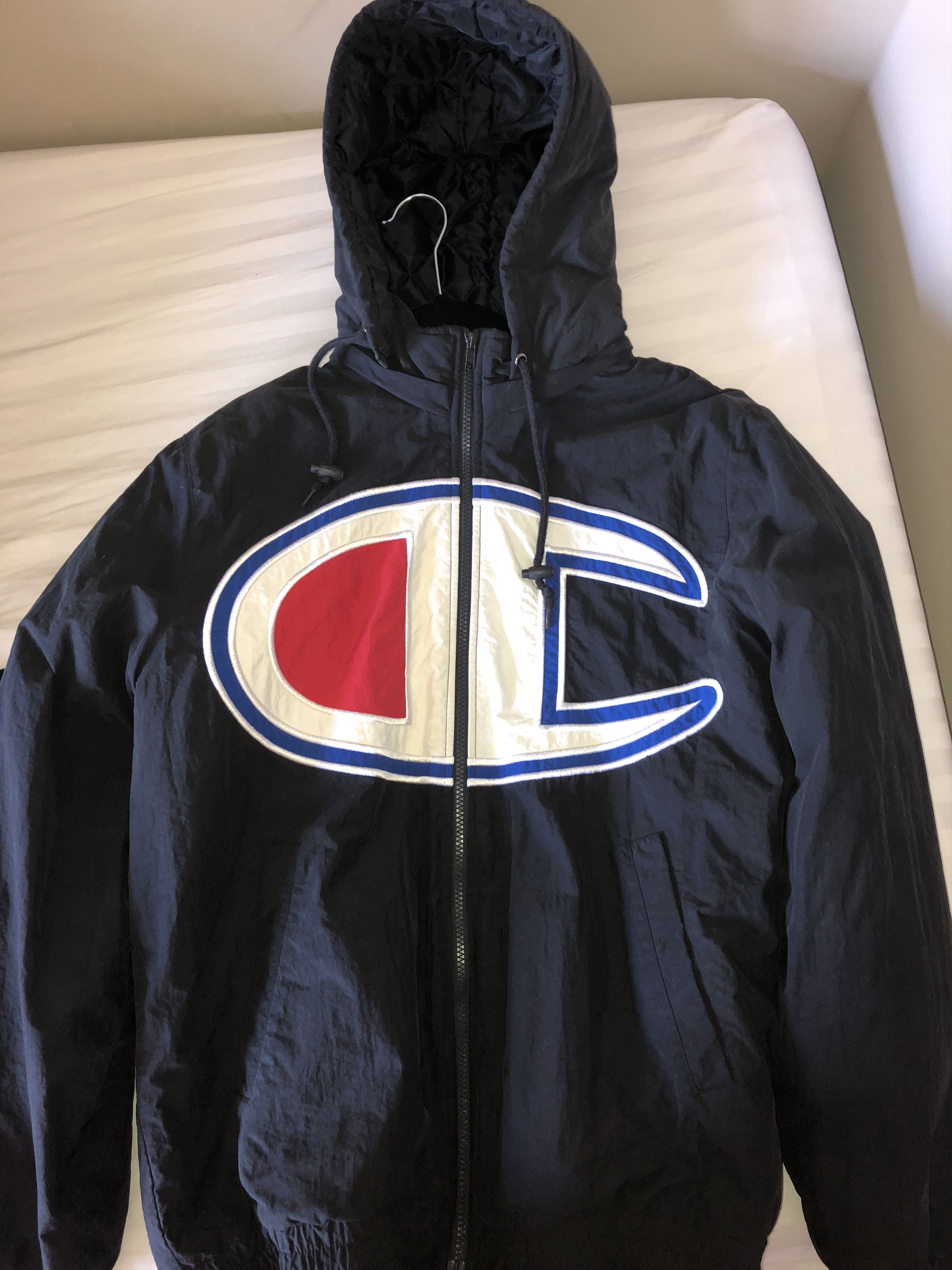 L】SUPREME×Champion 15fw Puffy Jacket-