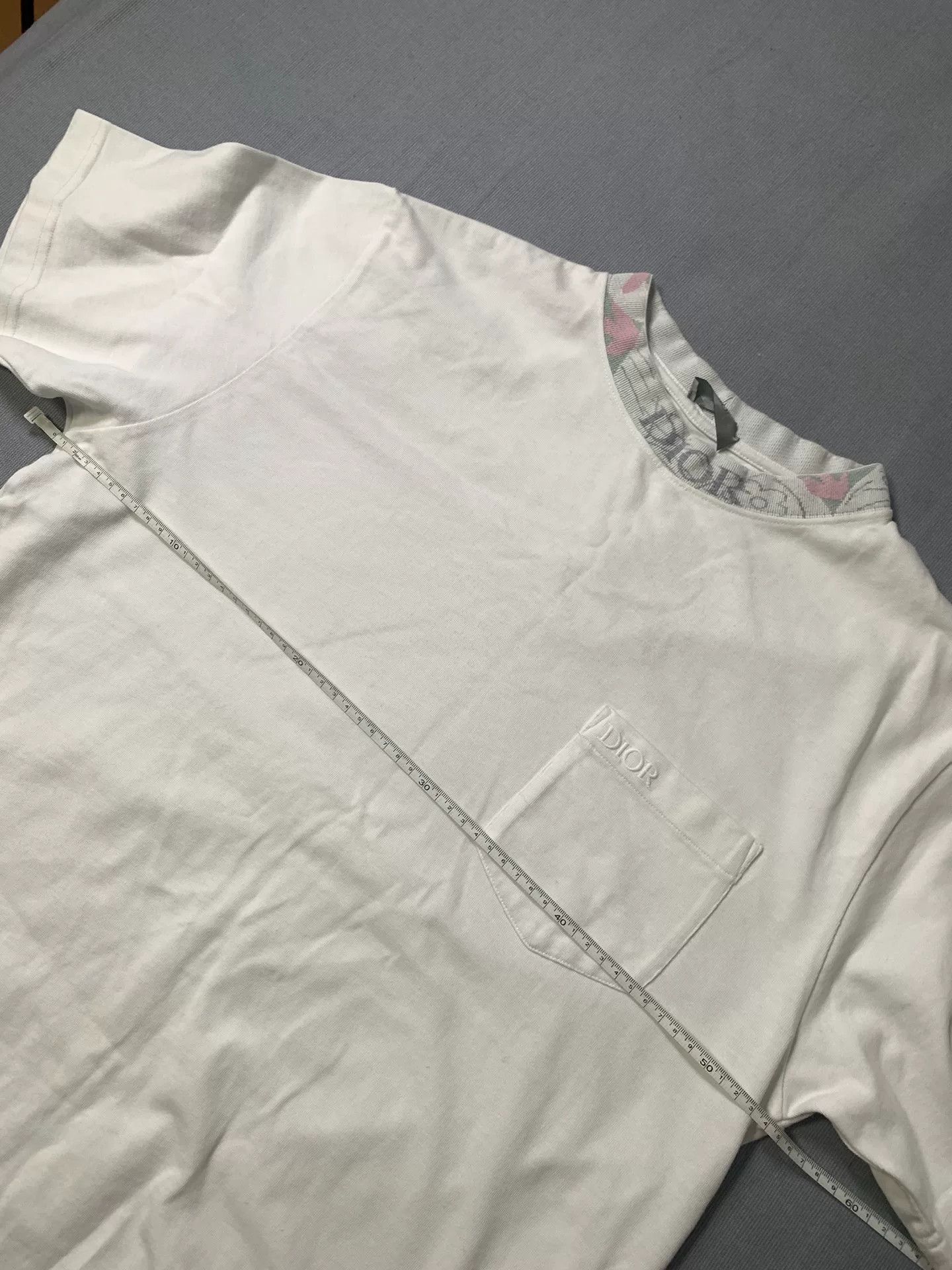 Dior Dior Floral Logo Collar Short-Sleeve T-Shirt Size M / US 6-8 / IT 42-44 - 6 Thumbnail