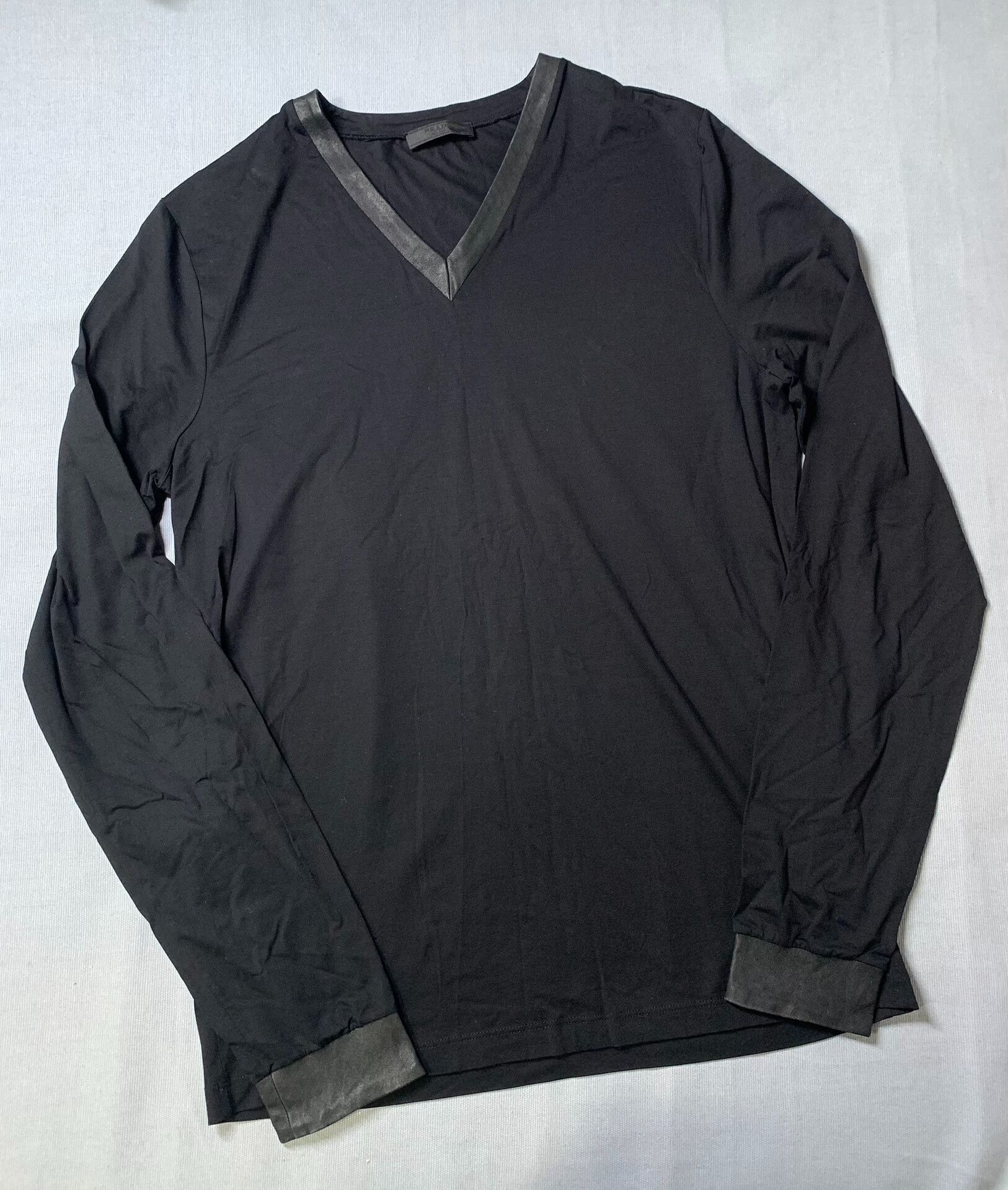 Prada Prada Lambskin Trim Long-Sleeve Base Layer Size US XL / EU 56 / 4 - 2 Thumbnail