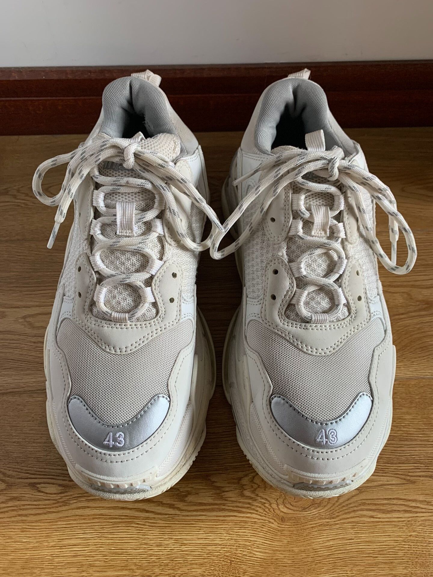 Balenciaga Balenciaga Triple S Silver White Size US 10 / EU 43 - 2 Thumbnail