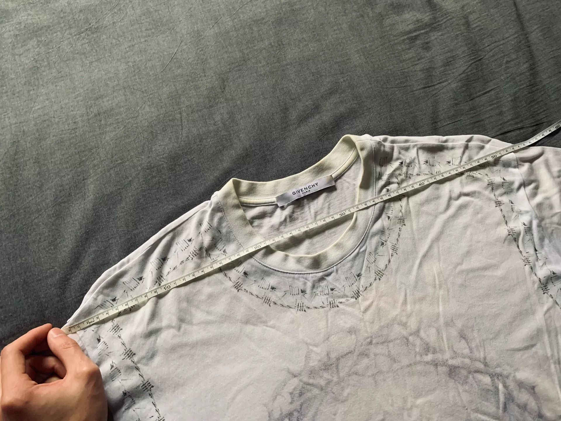 Givenchy Givenchy White Printed Short-Sleeve Tee Size US S / EU 44-46 / 1 - 6 Thumbnail