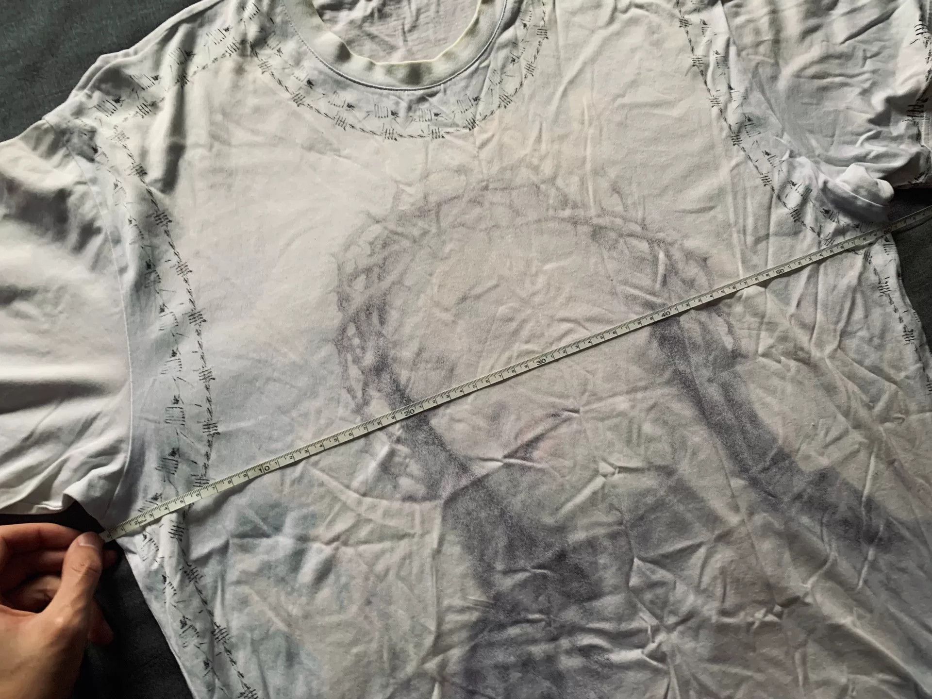 Givenchy Givenchy White Printed Short-Sleeve Tee Size US S / EU 44-46 / 1 - 7 Thumbnail