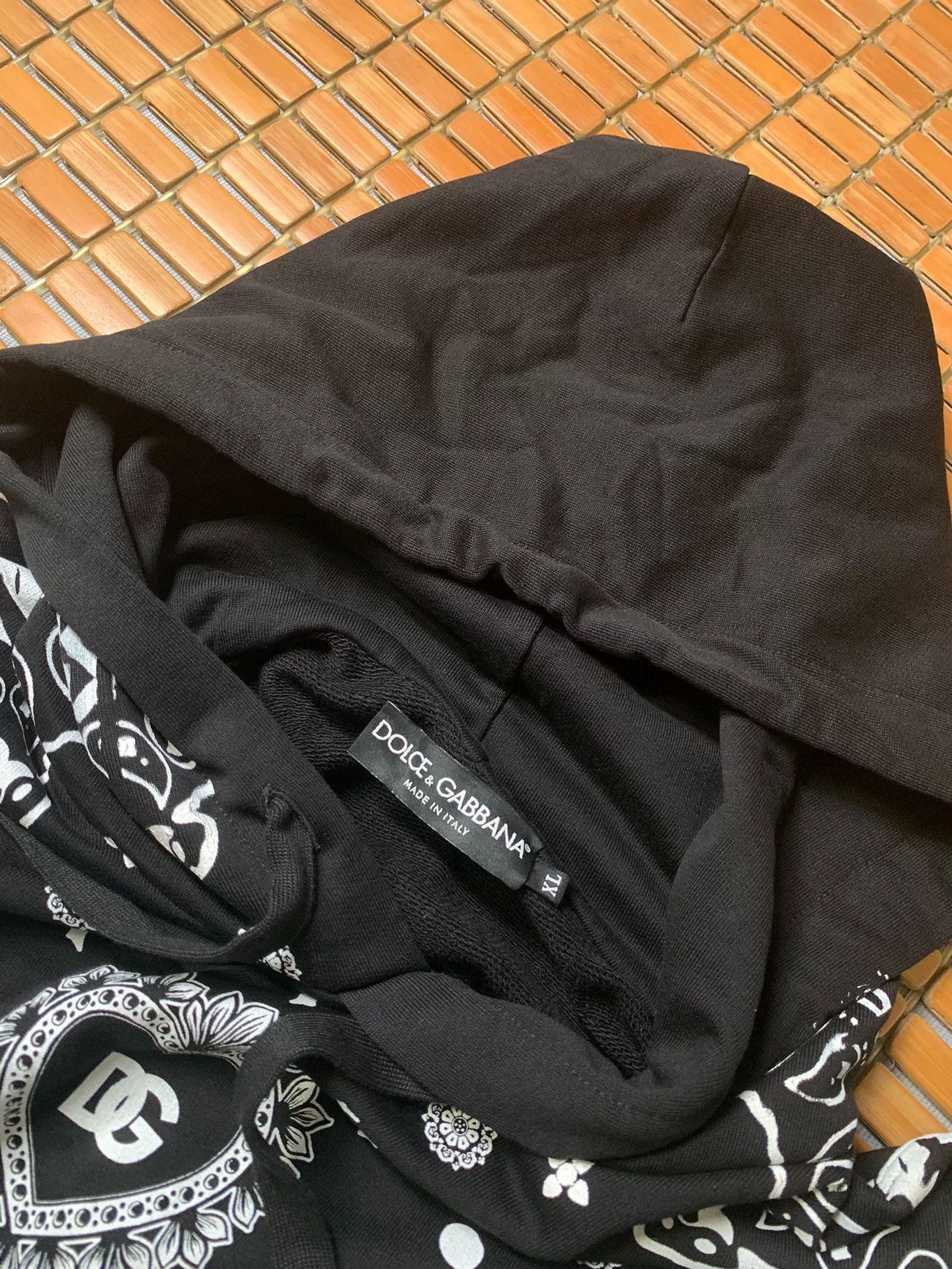 Dolce & Gabbana Dolce & Gabbana Sacred Heart Bandana Hoodie Size US XL / EU 56 / 4 - 4 Thumbnail