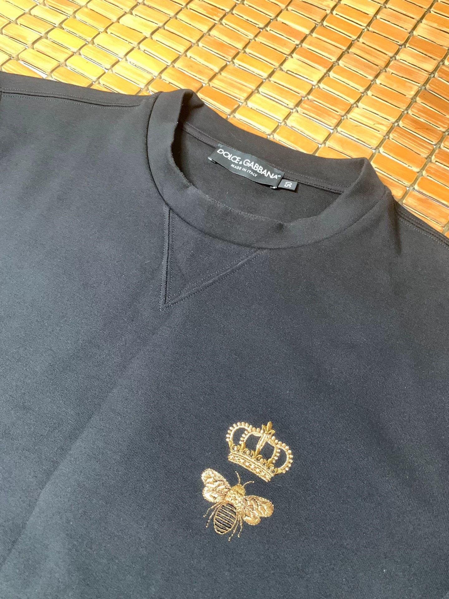 Dolce & Gabbana Dolce & Gabbana Crown Bee Embroidery Sweatshirt Size US M / EU 48-50 / 2 - 2 Thumbnail