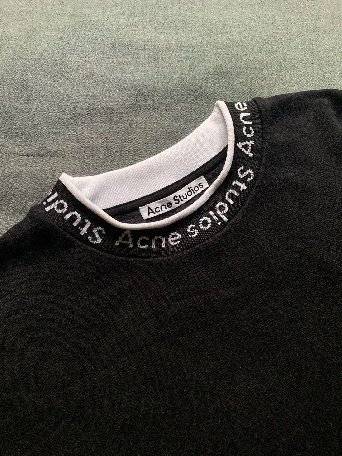 Acne Studios Acne Studios Collar Logo Sweatshirt Size XS / US 0-2 / IT 36-38 - 3 Thumbnail