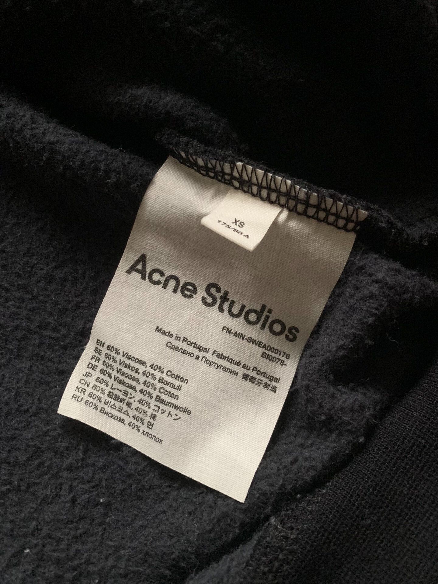 Acne Studios Acne Studios Collar Logo Sweatshirt Size XS / US 0-2 / IT 36-38 - 5 Thumbnail