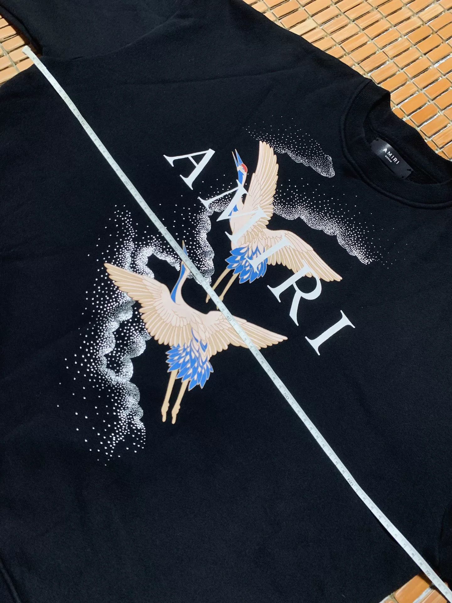 Amiri AMIRI Sequined Crane Sweatshirt Size US M / EU 48-50 / 2 - 6 Thumbnail