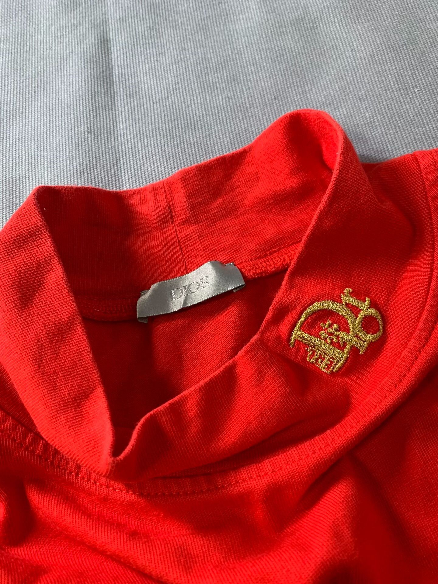 Dior Dior Year of Rabbit Red Embroidered Turtleneck Size M / US 6-8 / IT 42-44 - 4 Thumbnail
