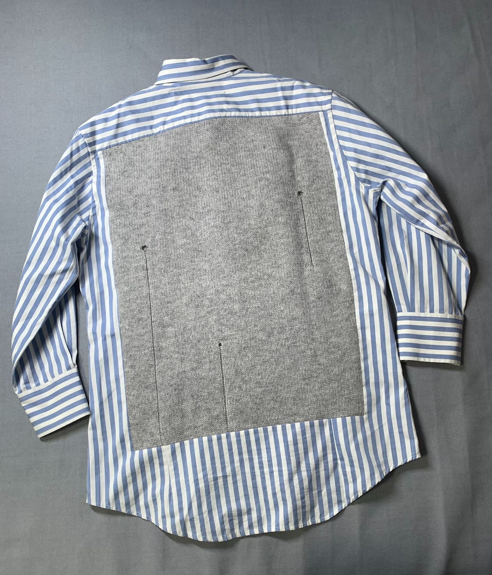 Maison Margiela Maison Margiela Striped Knit Fake Two-Piece Shirt Size XS / US 0-2 / IT 36-38 - 3 Thumbnail