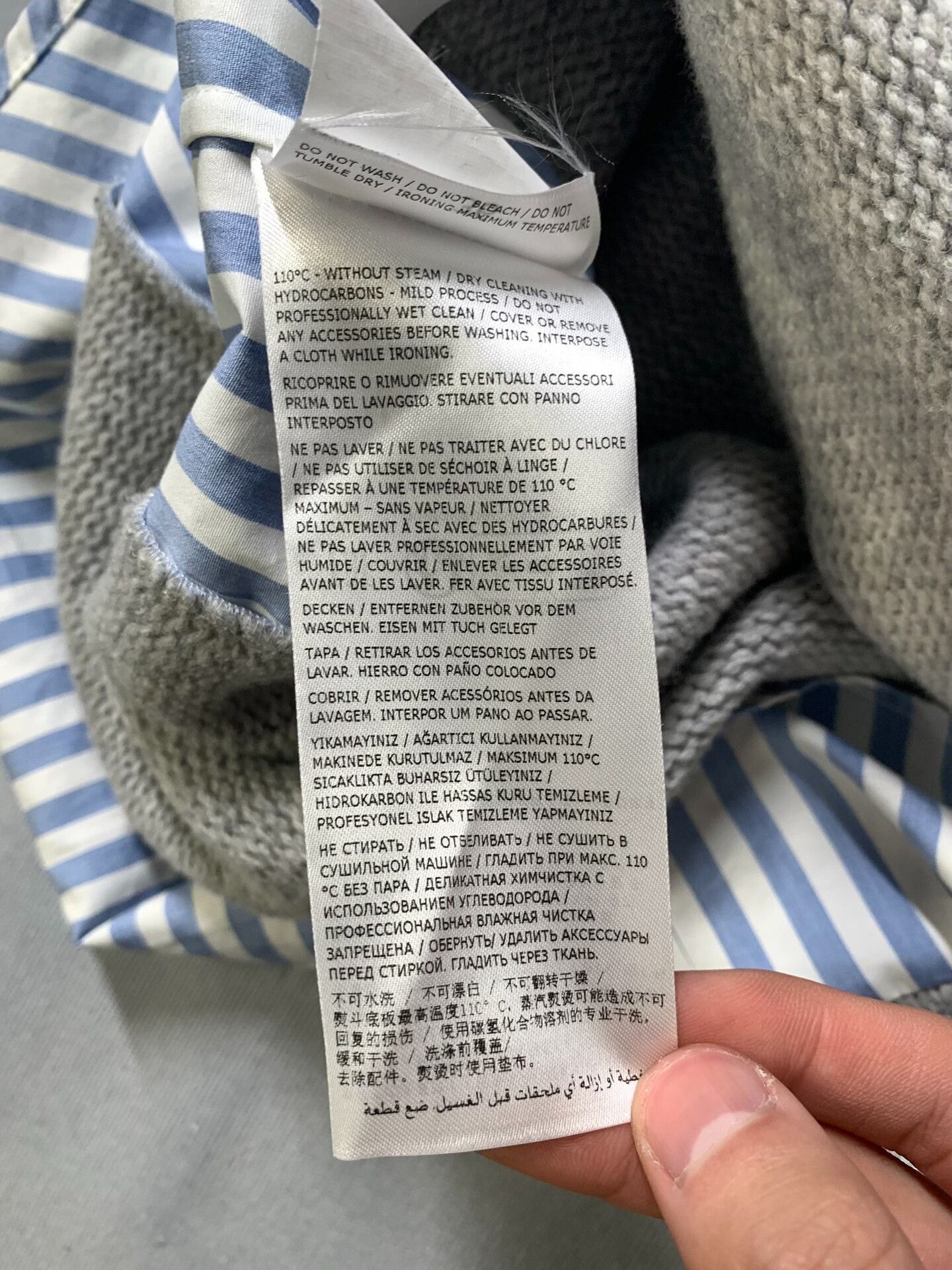 Maison Margiela Maison Margiela Striped Knit Fake Two-Piece Shirt Size XS / US 0-2 / IT 36-38 - 5 Thumbnail