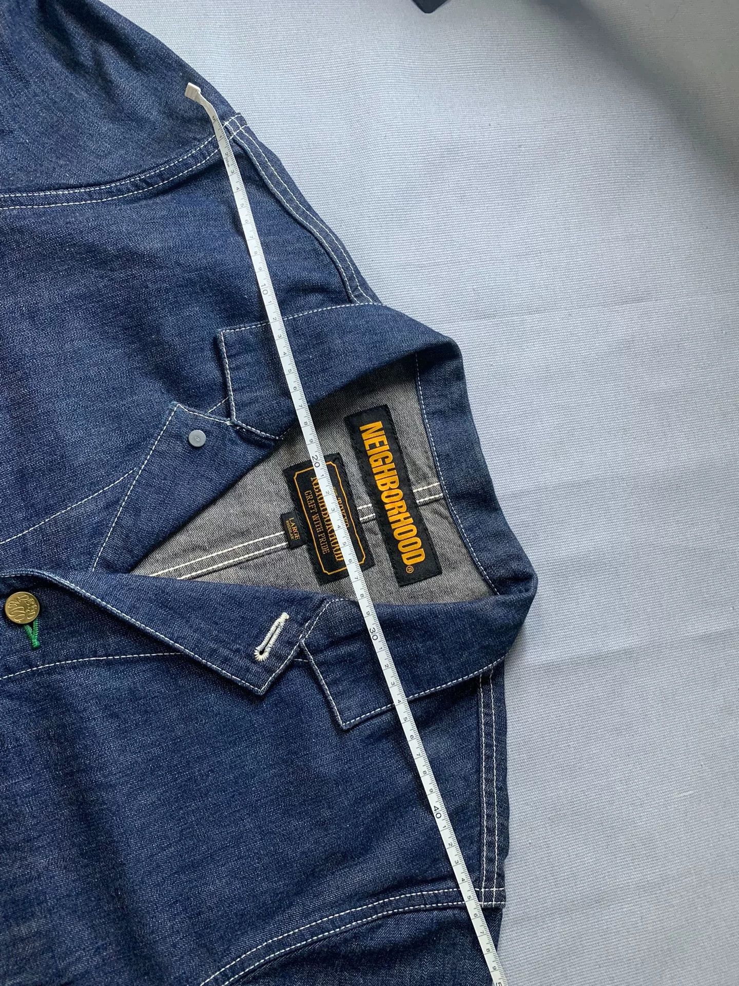 Neighborhood NEIGHBORHOOD Long Denim Jacket JKM02 Size US L / EU 52-54 / 3 - 7 Thumbnail