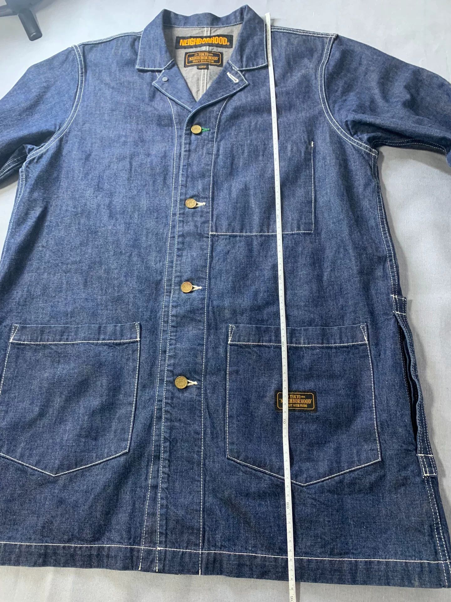 Neighborhood NEIGHBORHOOD Long Denim Jacket JKM02 Size US L / EU 52-54 / 3 - 8 Thumbnail