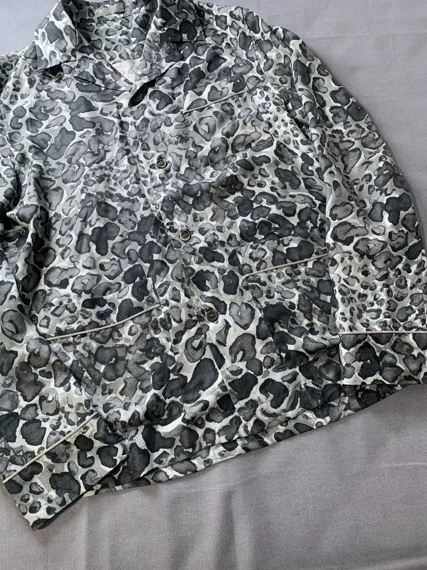 Dior Dior Leopard Print Silk Shirt Size S / US 4 / IT 40 - 4 Thumbnail