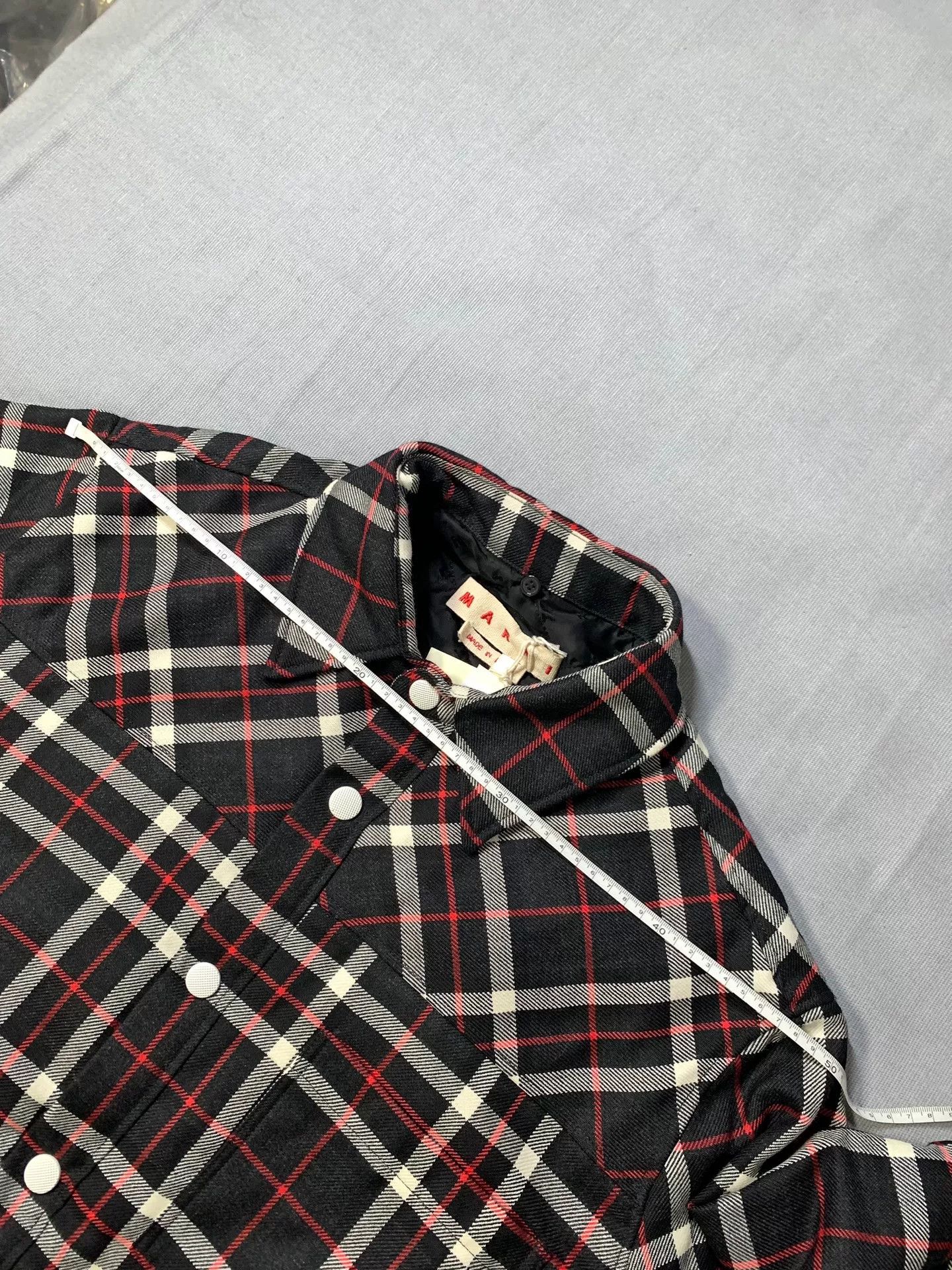 Marni MARNI Plaid Wool Men's Jacket Size US S / EU 44-46 / 1 - 7 Thumbnail