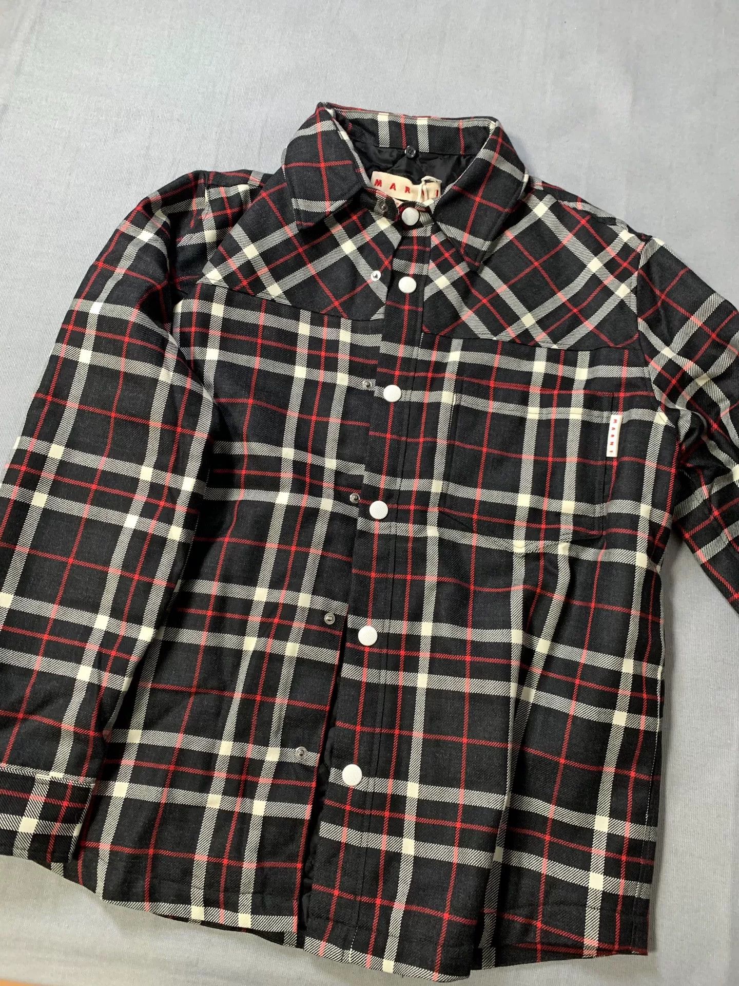 Marni MARNI Plaid Wool Men's Jacket Size US S / EU 44-46 / 1 - 3 Thumbnail