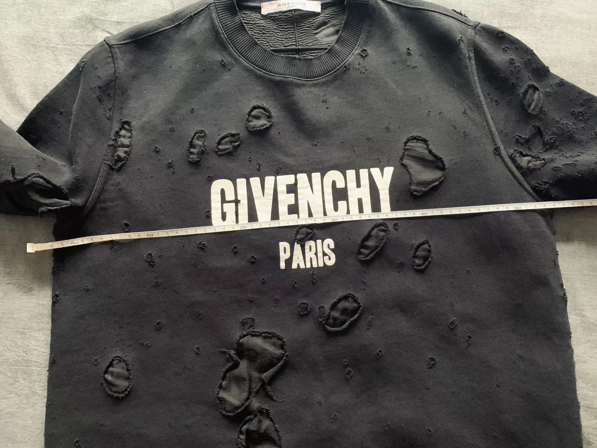Givenchy Givenchy Double Layer Distressed Sweatshirt Size US M / EU 48-50 / 2 - 7 Thumbnail