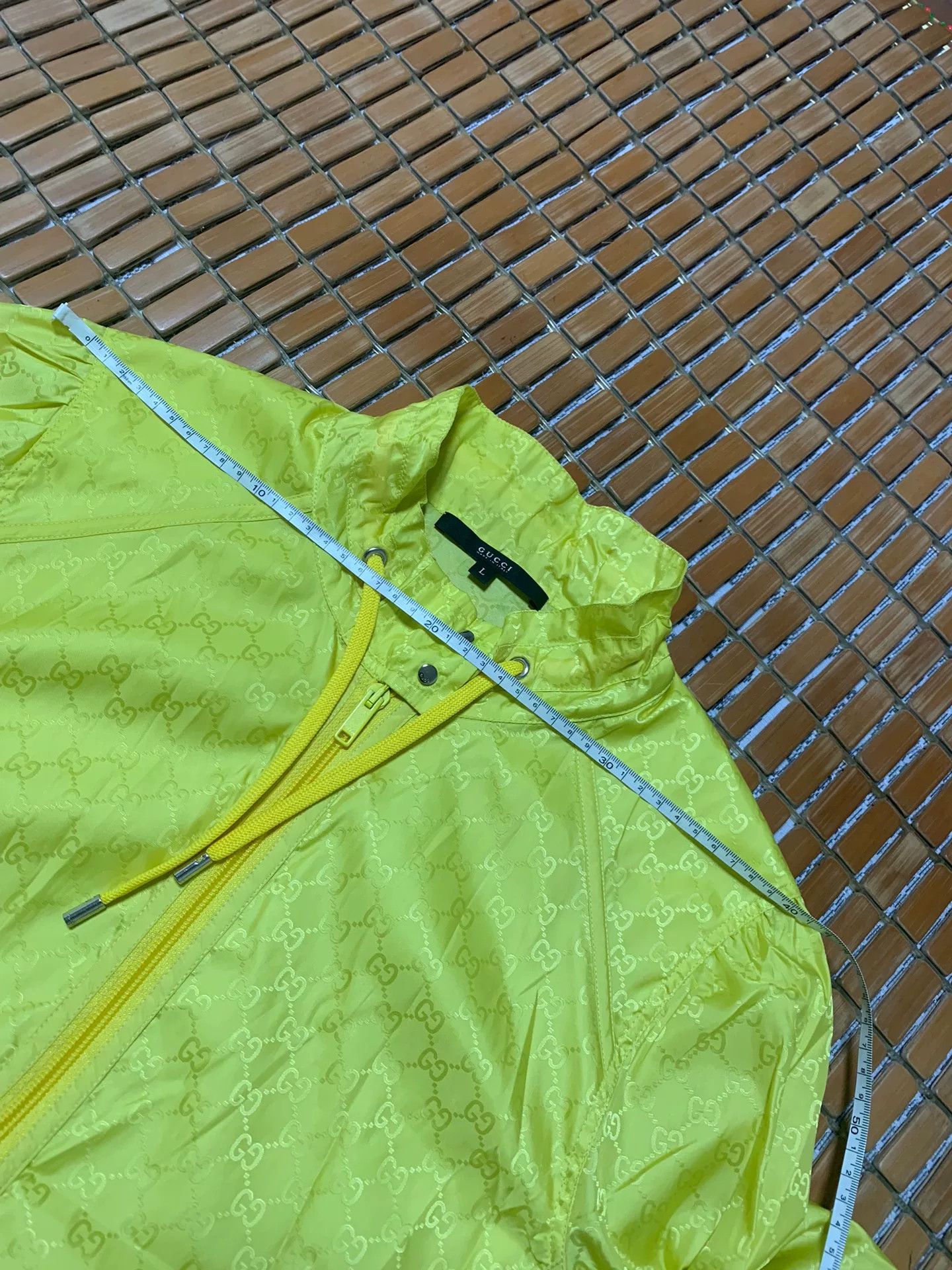 Gucci Gucci Fluorescent Yellow Dragon Print Jacket Size US L / EU 52-54 / 3 - 7 Thumbnail