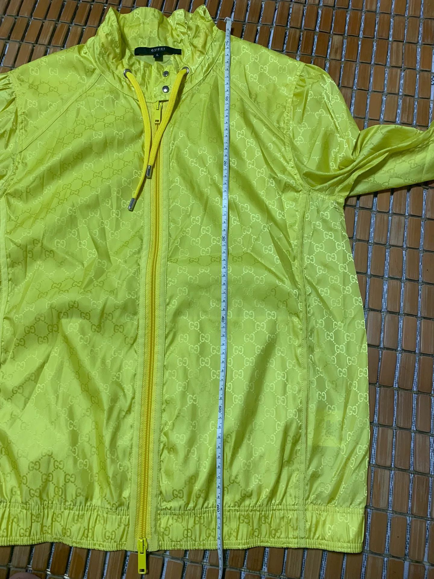 Gucci Gucci Fluorescent Yellow Dragon Print Jacket Size US L / EU 52-54 / 3 - 8 Thumbnail