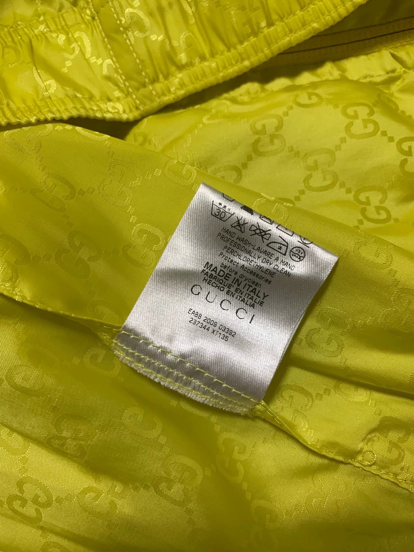 Gucci Gucci Fluorescent Yellow Dragon Print Jacket Size US L / EU 52-54 / 3 - 4 Thumbnail